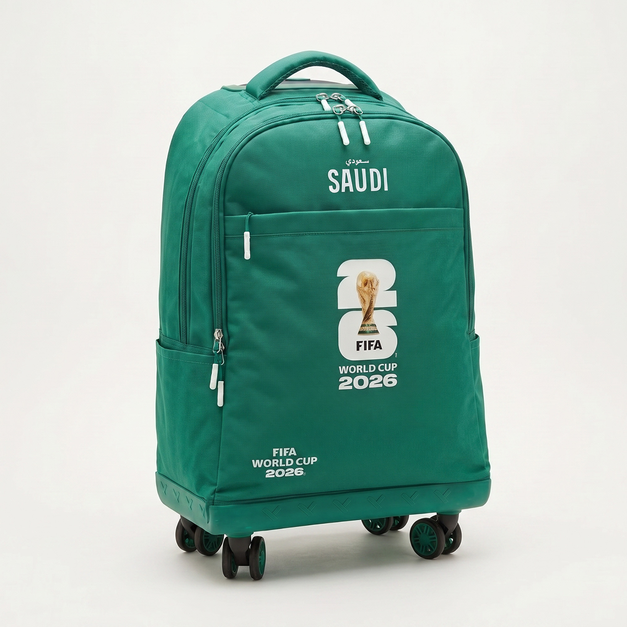 FIFA Saudi Arabia Print Trolley Bag for Kids 8-13 Years Retractable Handle-school-bagsandbackpacks-trolleybags-image-6