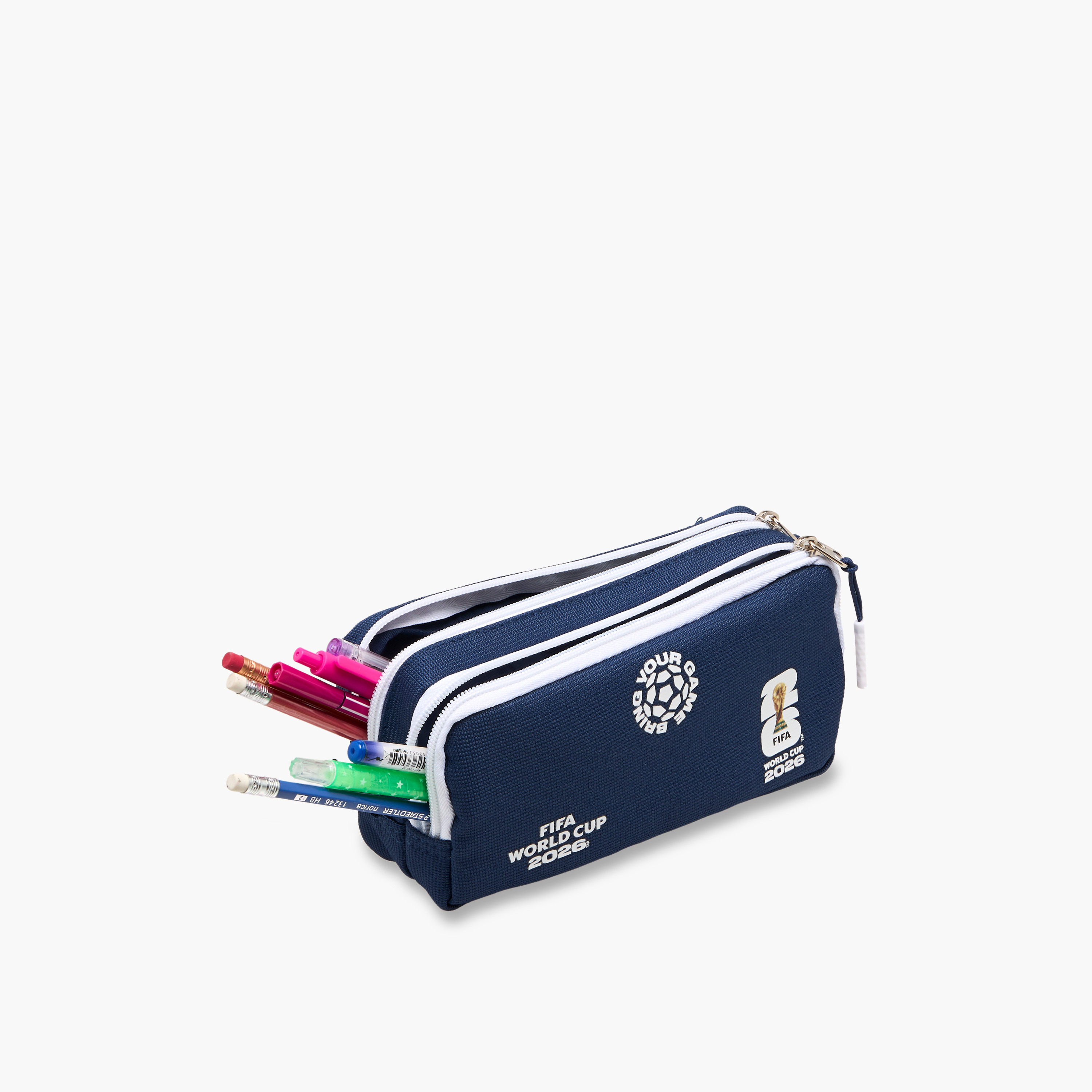 FIFA Printed Pencil Case with 2-Compartment - Polyester-school-stationery-pencilcases-image-6