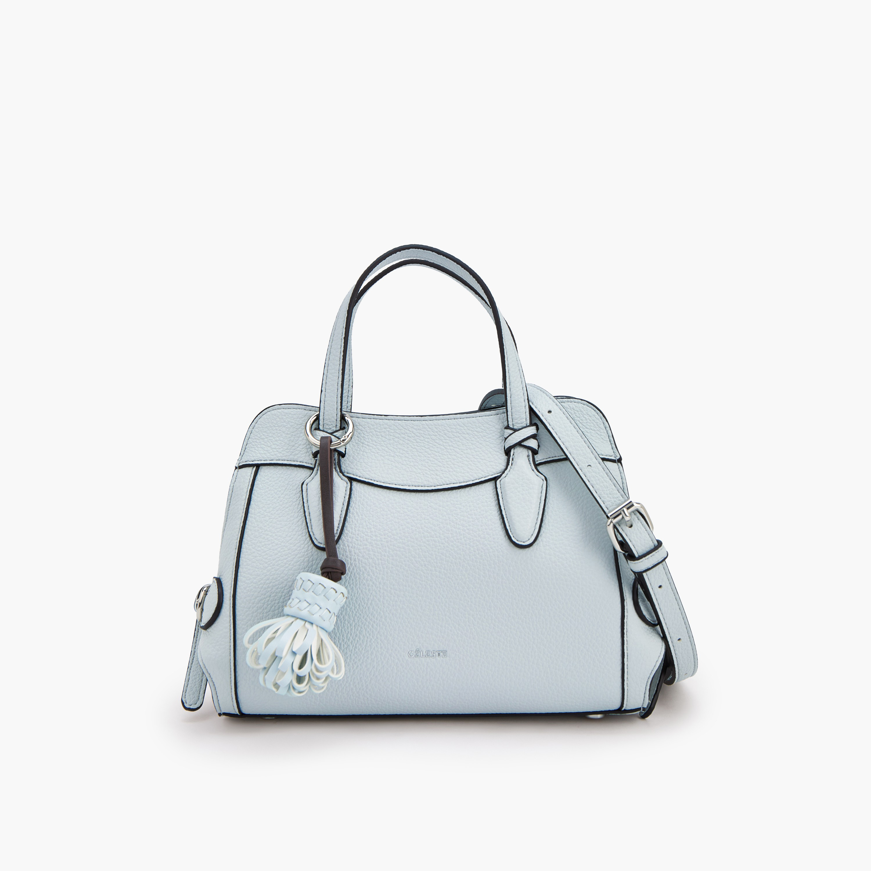 شنطة كروس بودي بارزة الملمس بتفاصيل شرابة من سيليست-women-bagsandwallets-handbags-image-1
