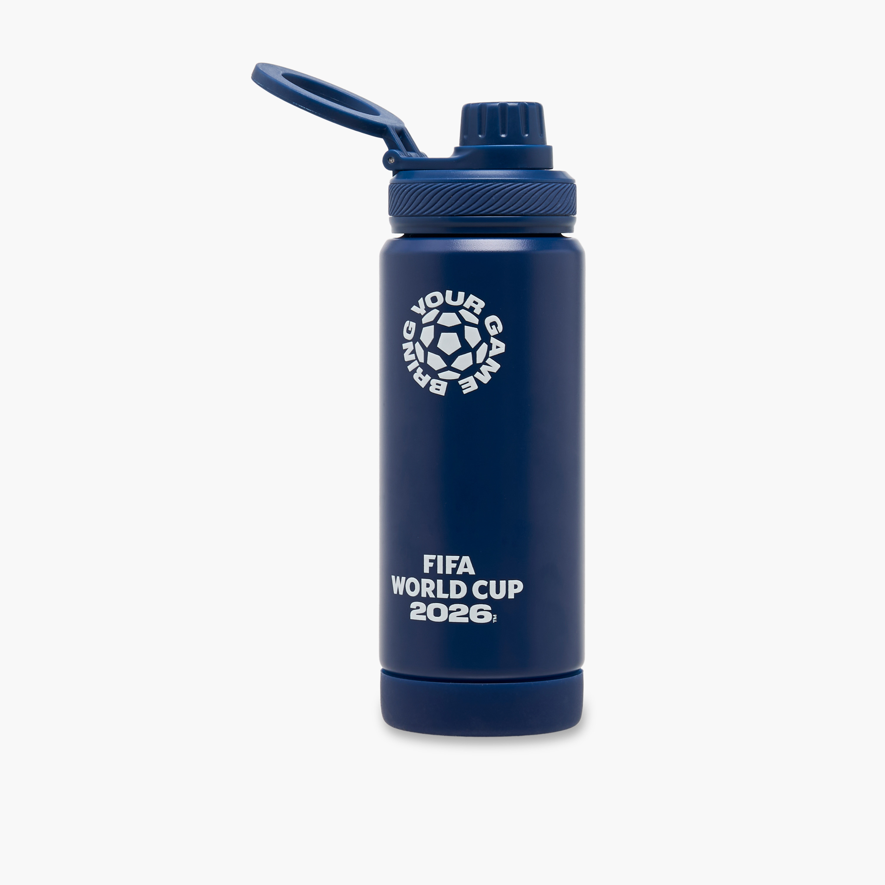 FIFA Printed Stainless Steel Water Bottle with Spout and Handle-school-waterbottles-image-2