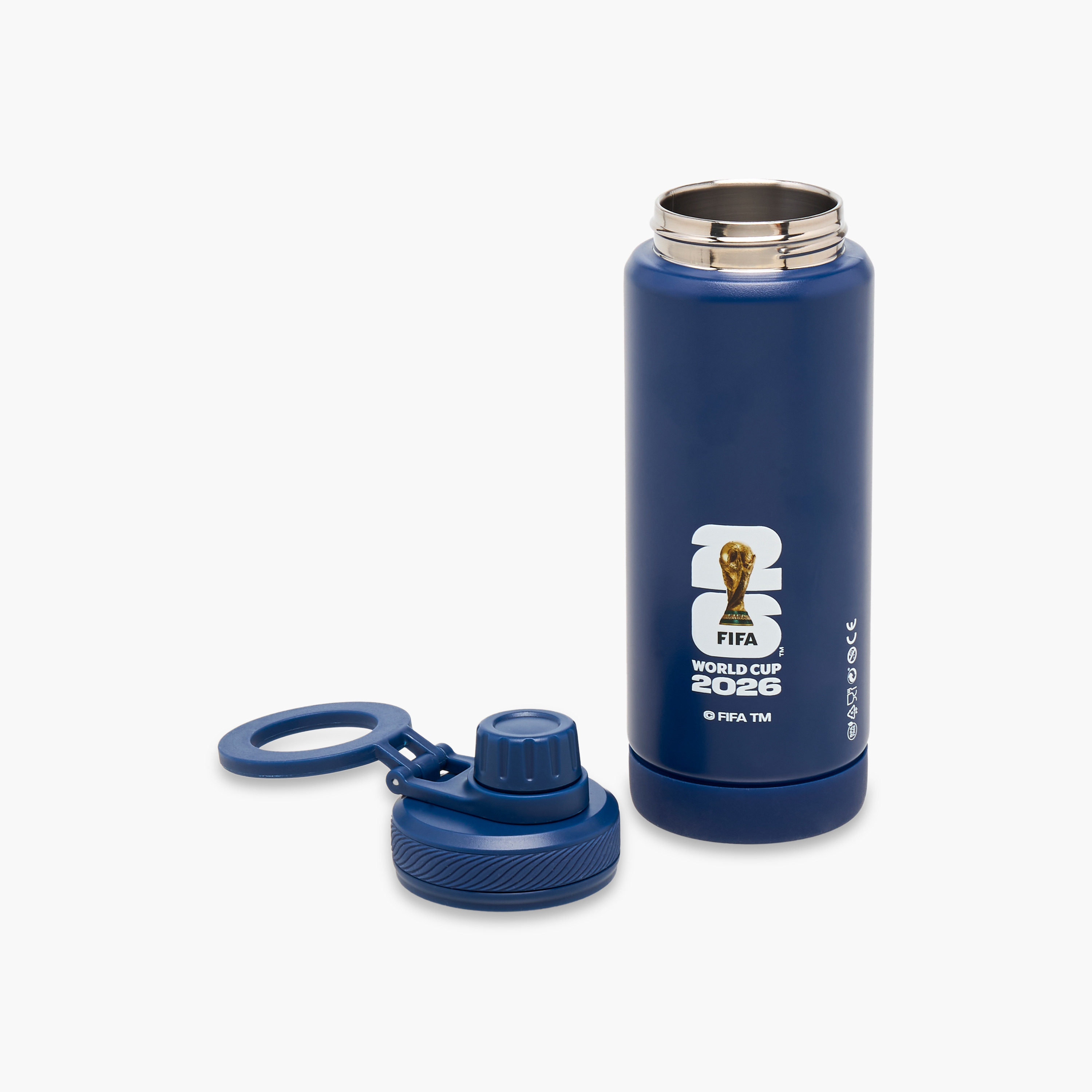 FIFA Printed Stainless Steel Water Bottle with Spout and Handle-school-waterbottles-image-3