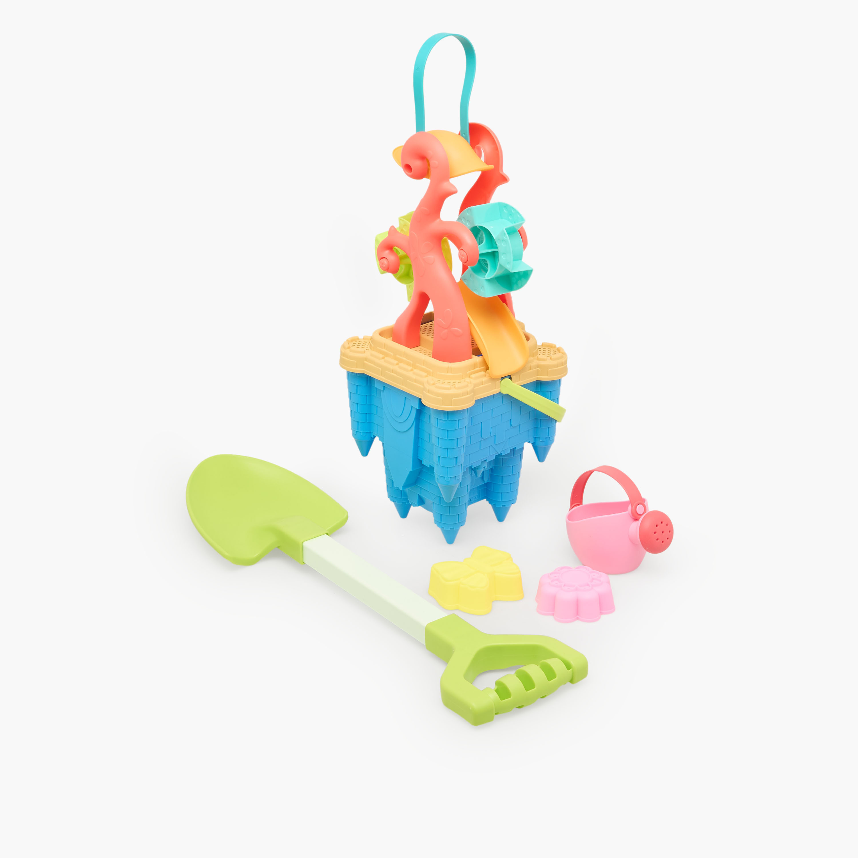 Juniors 6-Piece Tree Trunk Square Funnel Castle Bucket Toy Set-toys-outdoor-poolandbeach-poolaccessories-image-1