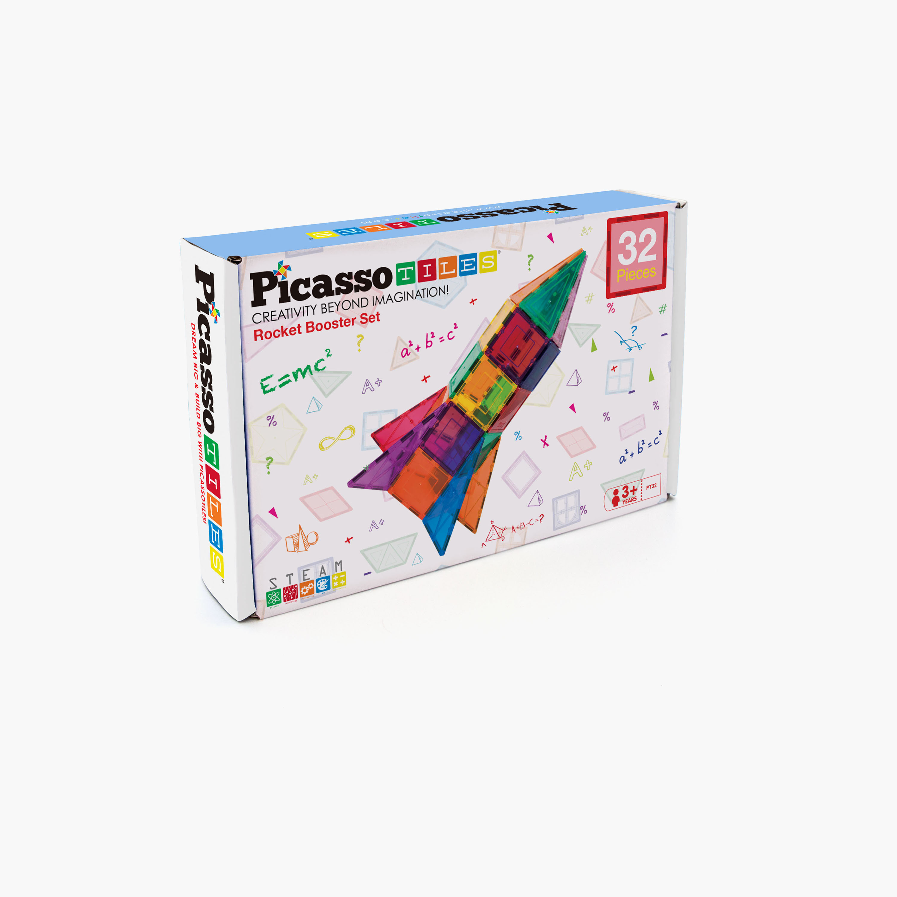 Picasso 32-Piece Magnetic Tile Rocket Ship Building Set-toys-buildingblocks-magnetictoys-image-2