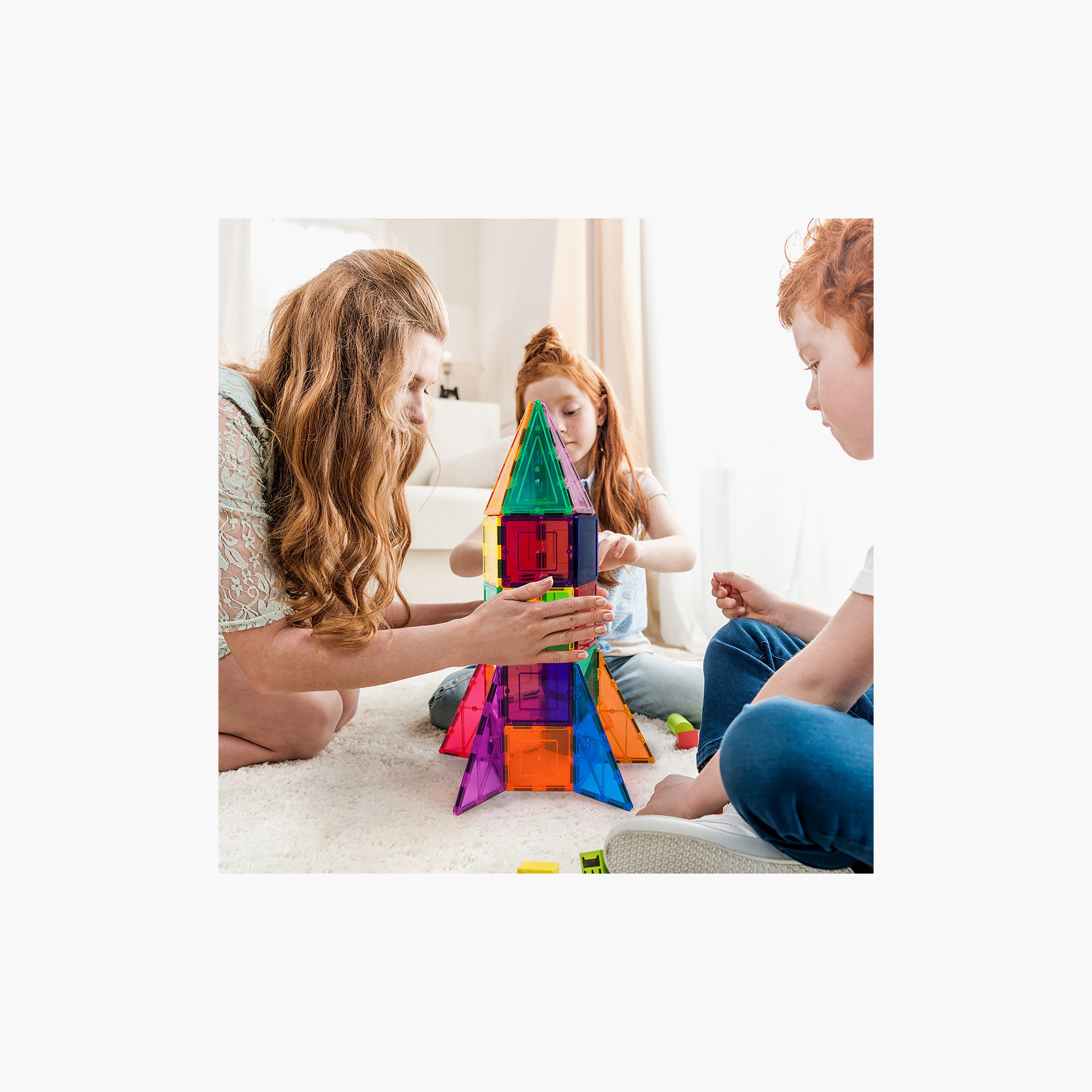 Picasso 32-Piece Magnetic Tile Rocket Ship Building Set-toys-buildingblocks-magnetictoys-image-6