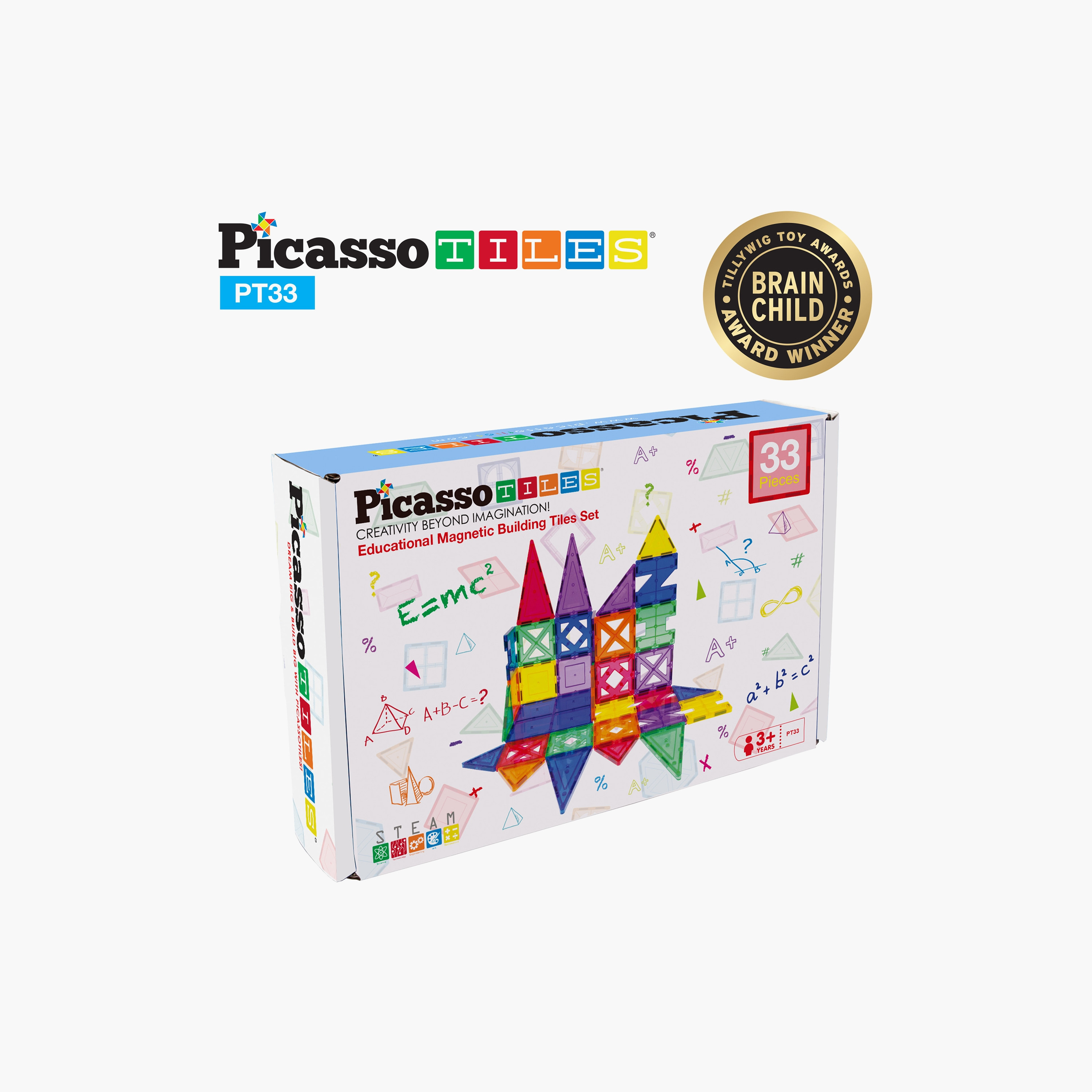 Picasso 33-Piece Magnetic Letter Play Educational Building Tile Set-toys-buildingblocks-magnetictoys-image-5