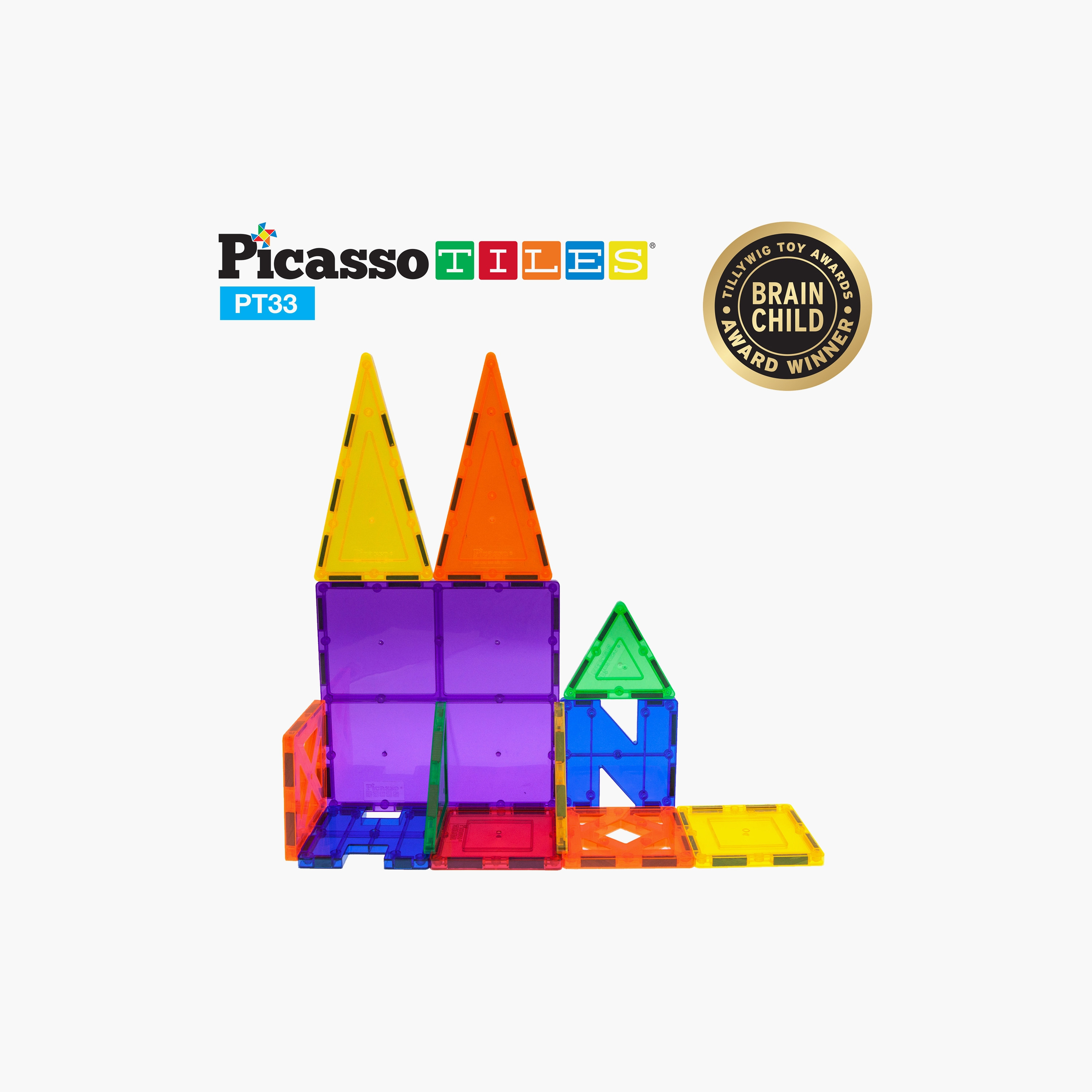 Picasso 33-Piece Magnetic Letter Play Educational Building Tile Set-toys-buildingblocks-magnetictoys-image-7