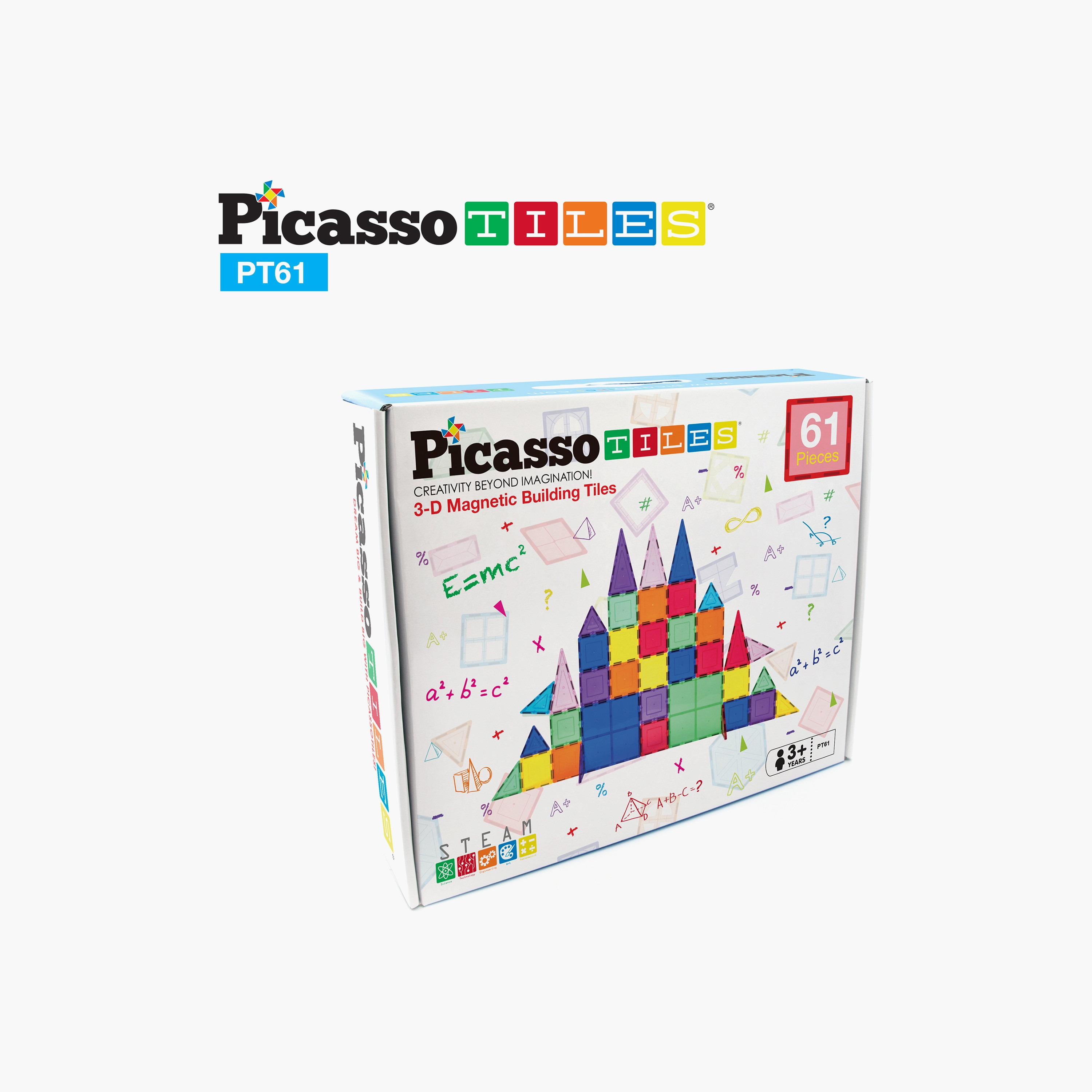 Picasso 61-Piece Magnetic Tile Classic Building Set-toys-buildingblocks-magnetictoys-image-2