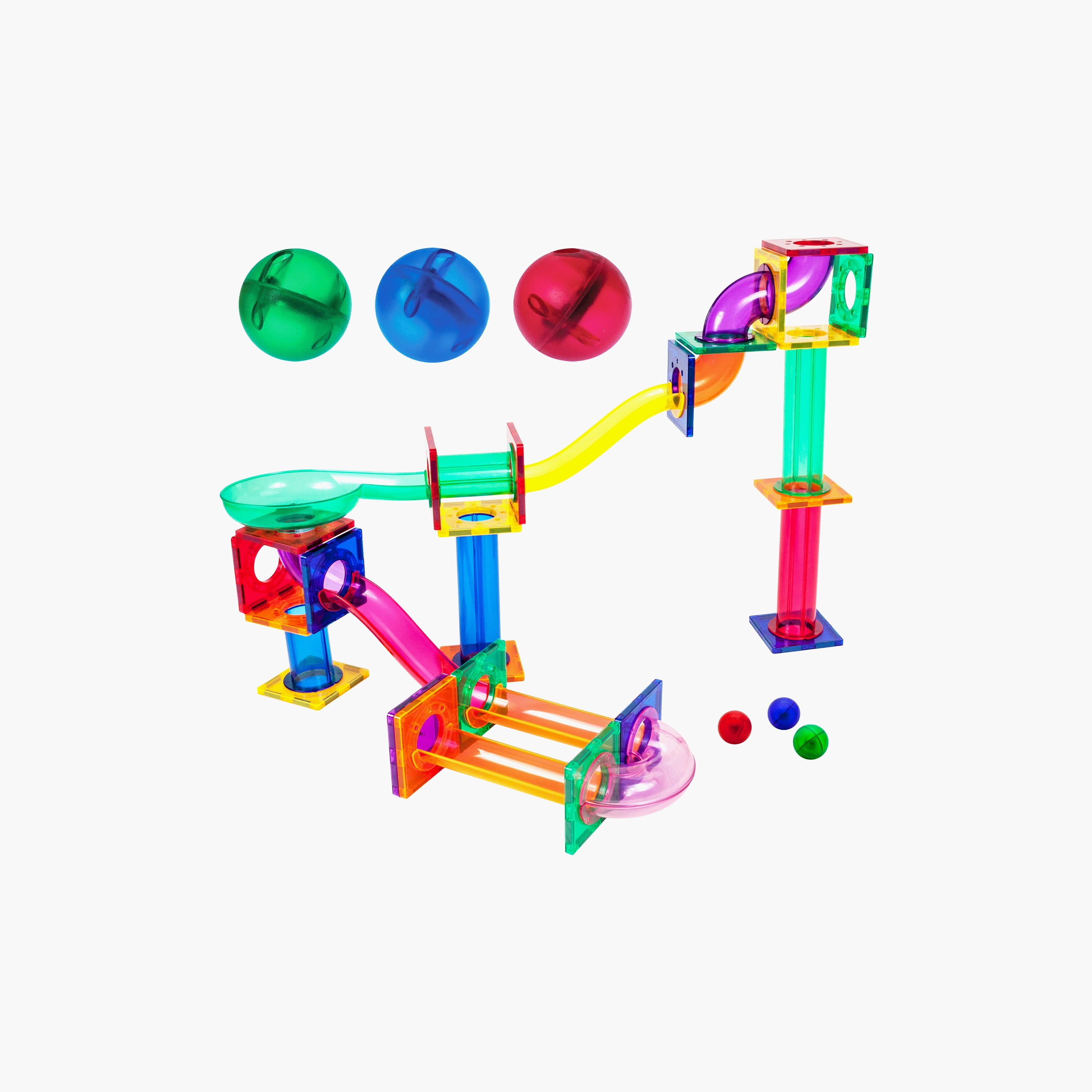 Picasso 50-Piece Magnetic Marble Run Building Block Set-toys-buildingblocks-magnetictoys-image-1