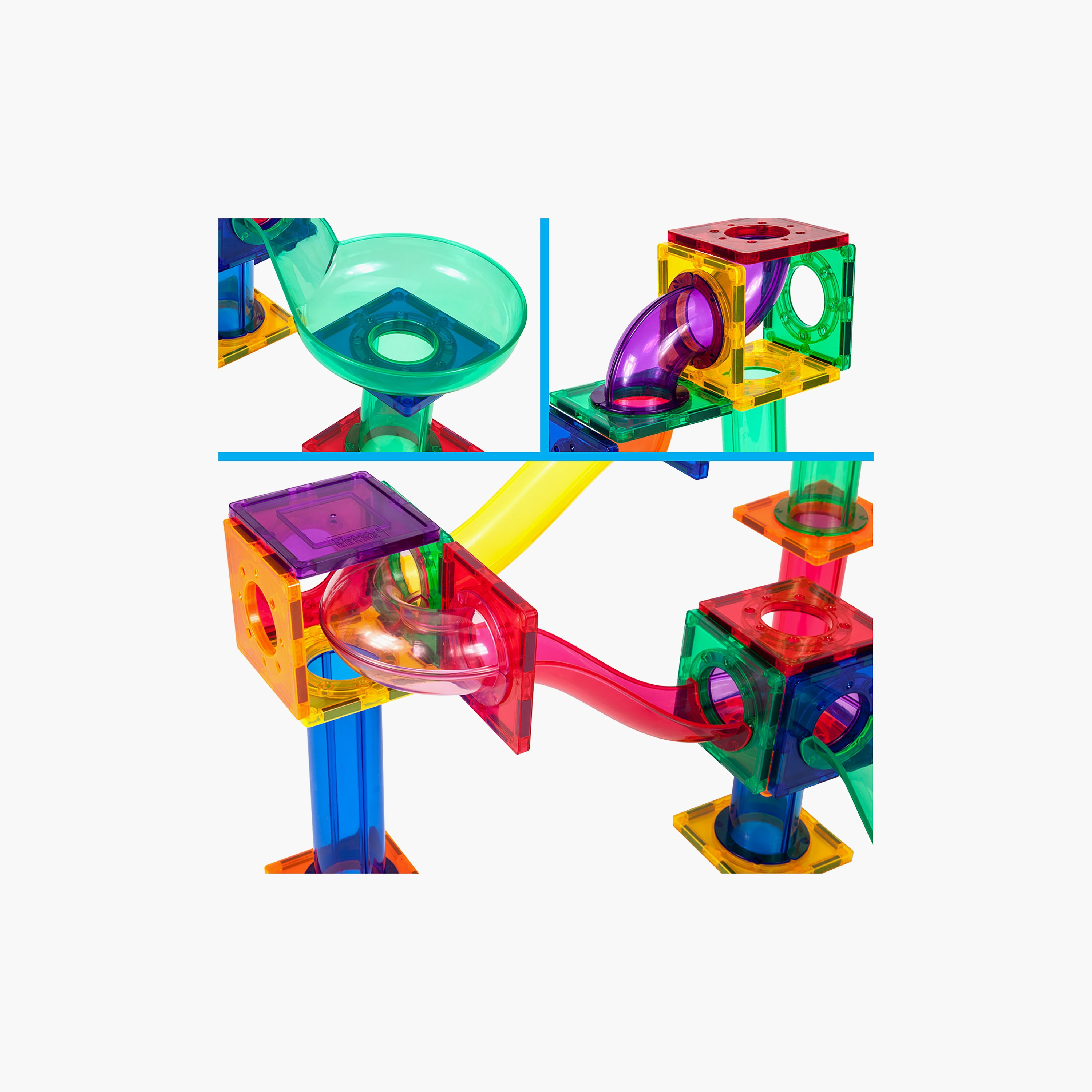 Picasso 50-Piece Magnetic Marble Run Building Block Set-toys-buildingblocks-magnetictoys-image-3