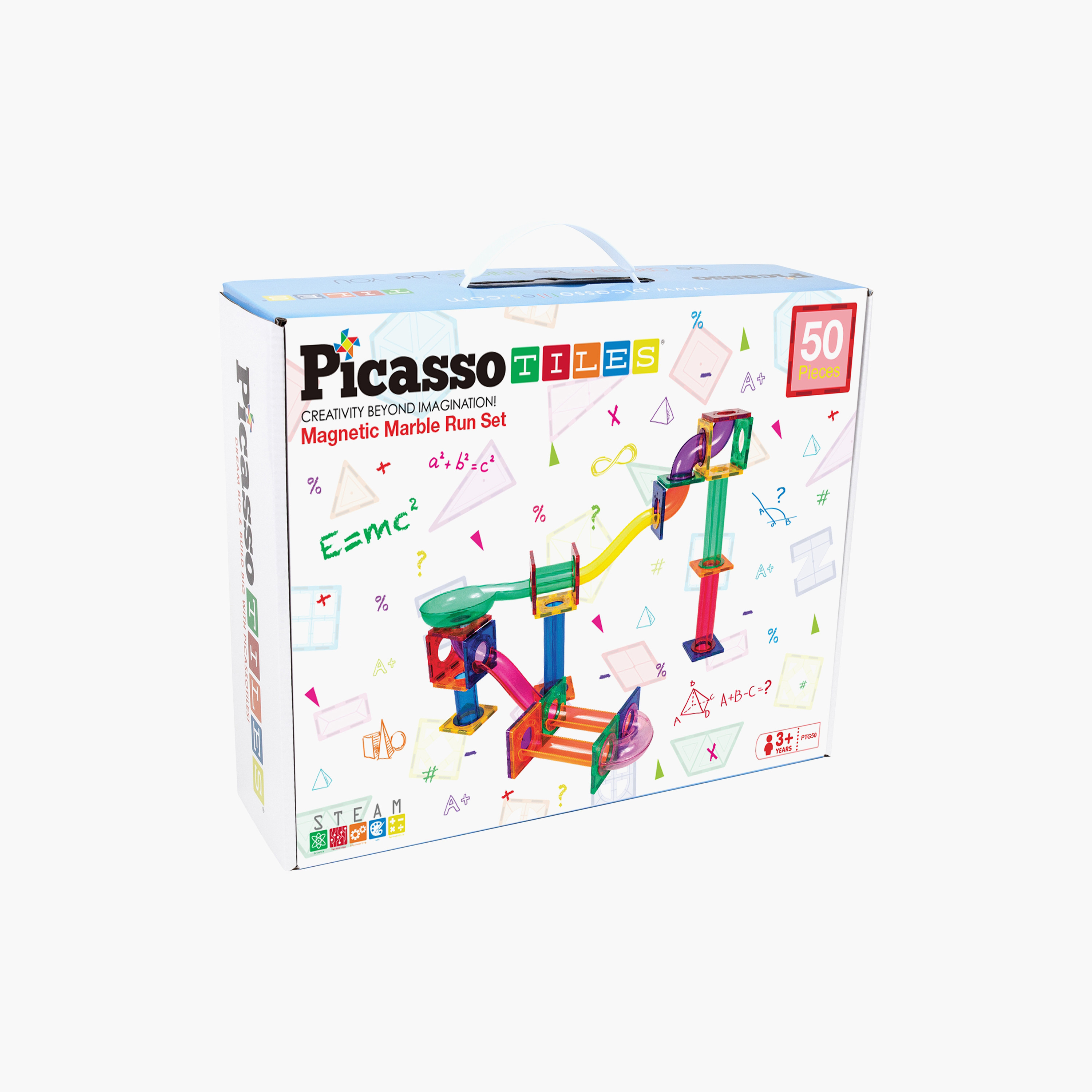 Picasso 50-Piece Magnetic Marble Run Building Block Set-toys-buildingblocks-magnetictoys-image-6