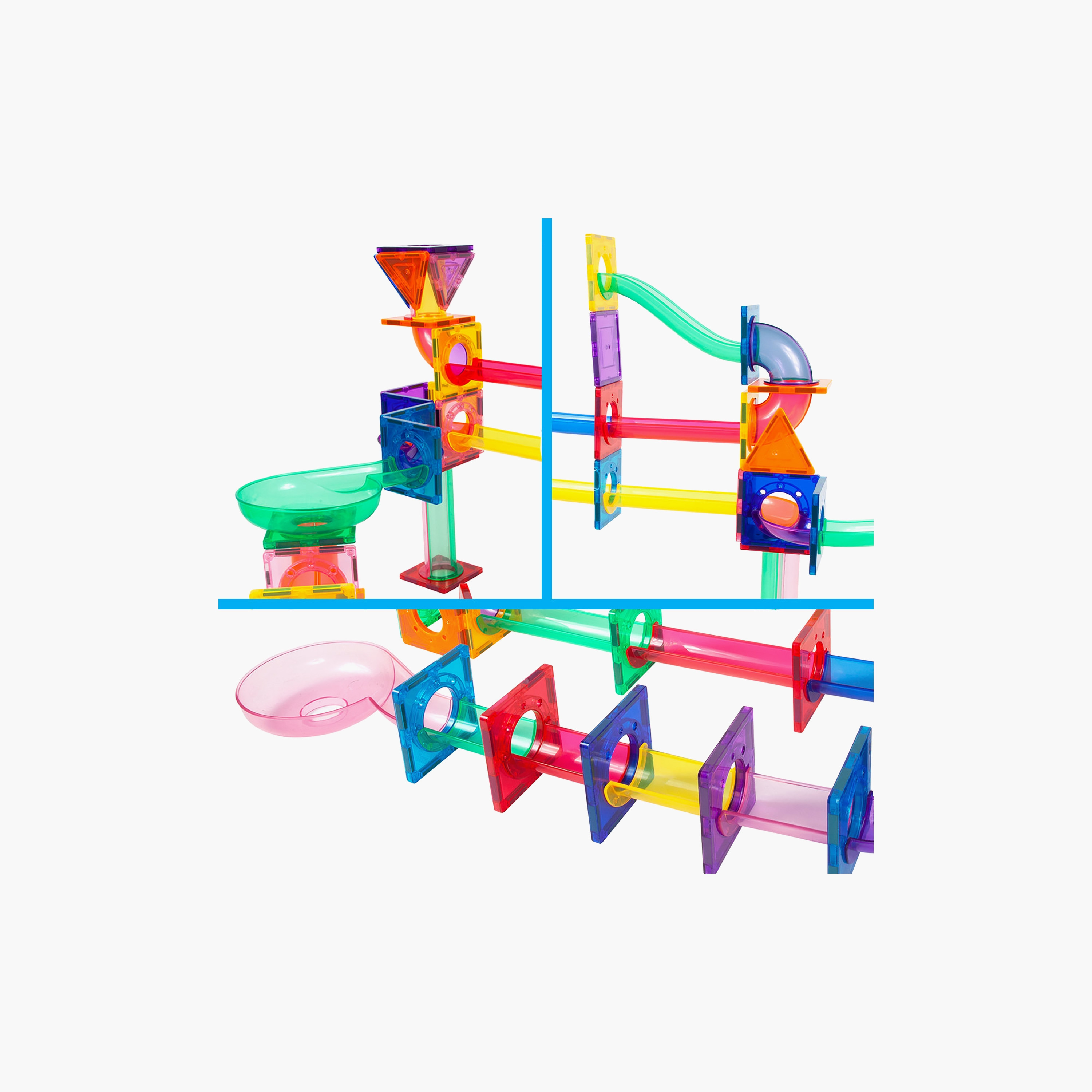 Picasso 71-Piece Magnetic Marble Run Connecting Building Block Set-toys-buildingblocks-magnetictoys-image-1
