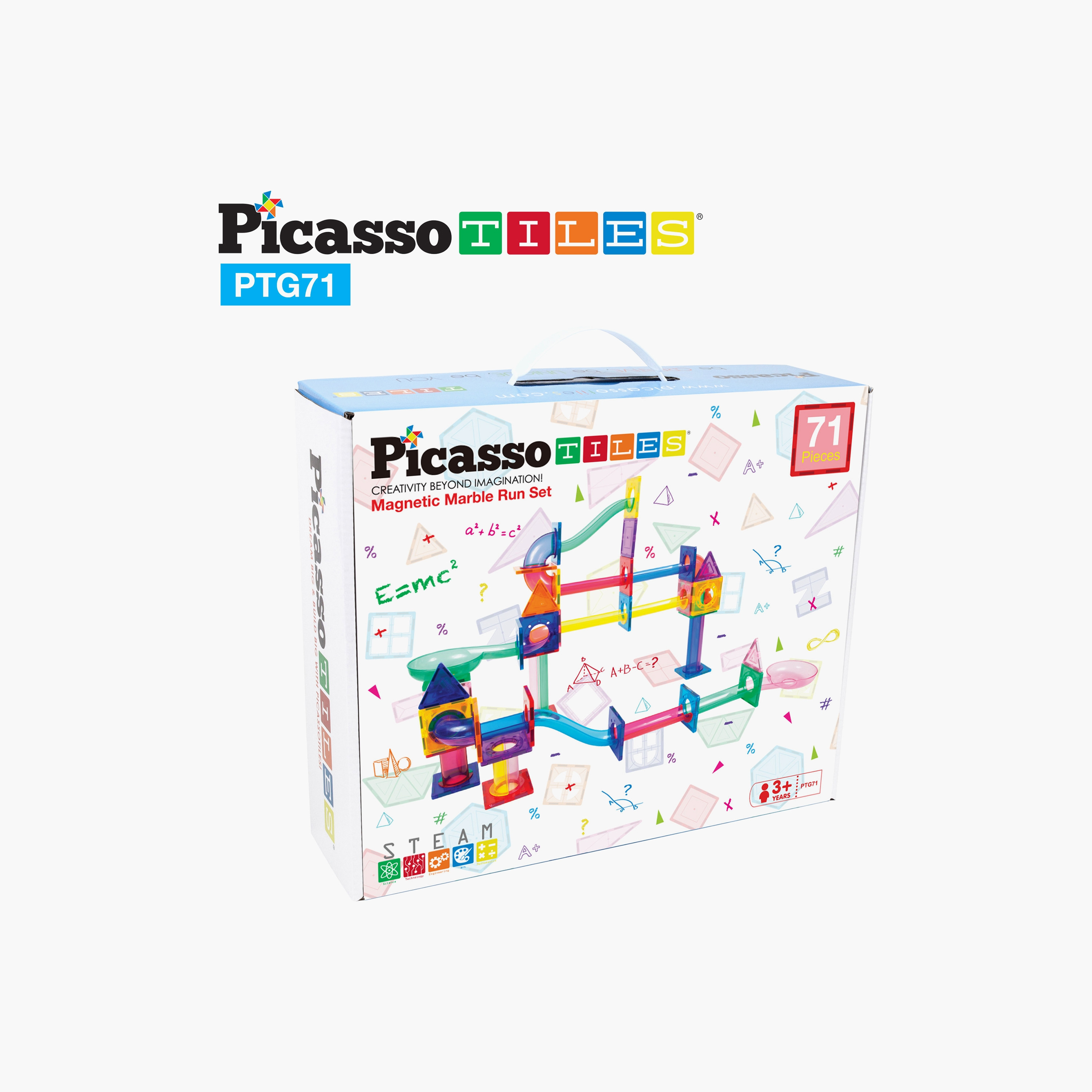Picasso 71-Piece Magnetic Marble Run Connecting Building Block Set-toys-buildingblocks-magnetictoys-image-10