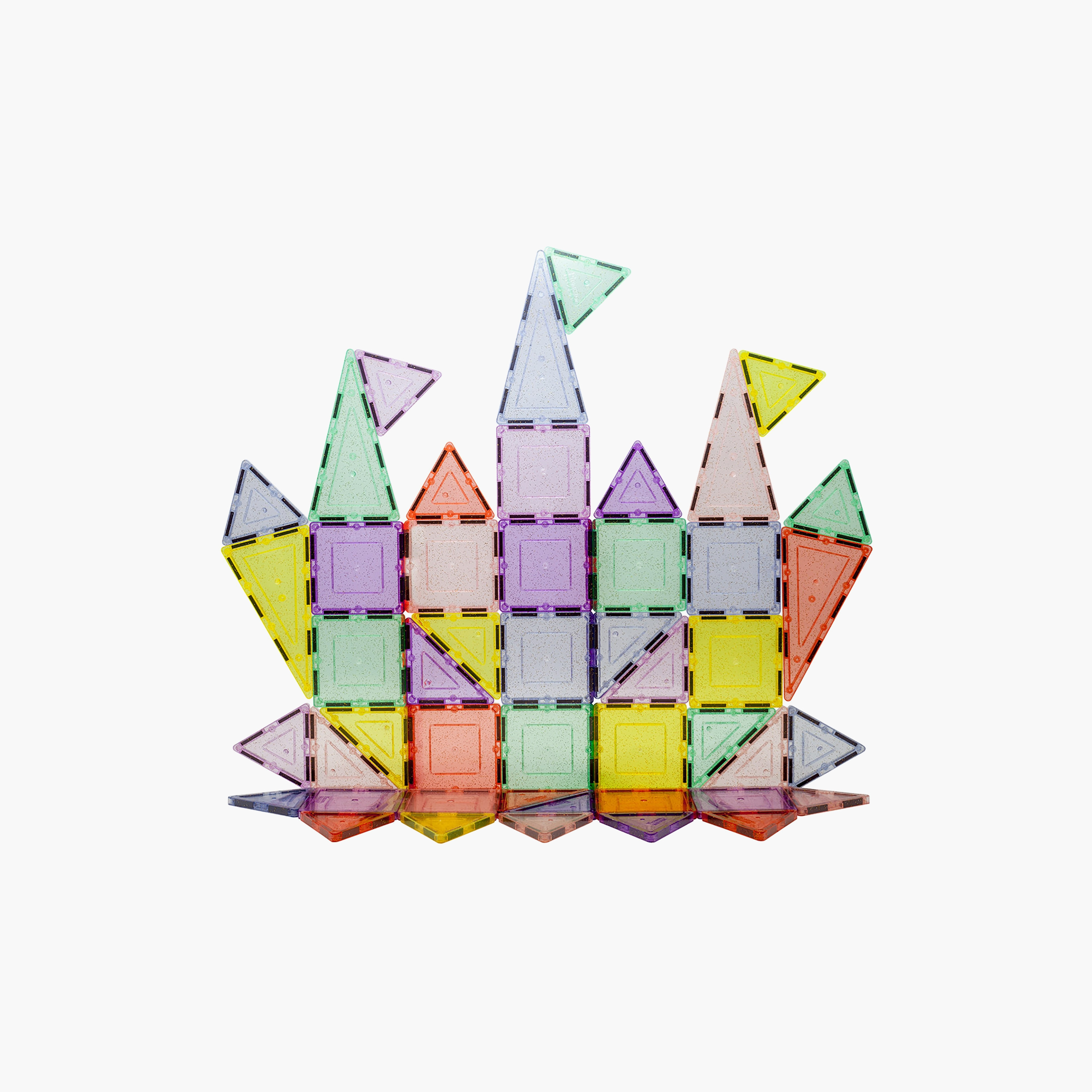 Picasso 48-Piece Pastel Glitter Magnetic Building Tile Set-toys-buildingblocks-magnetictoys-image-7