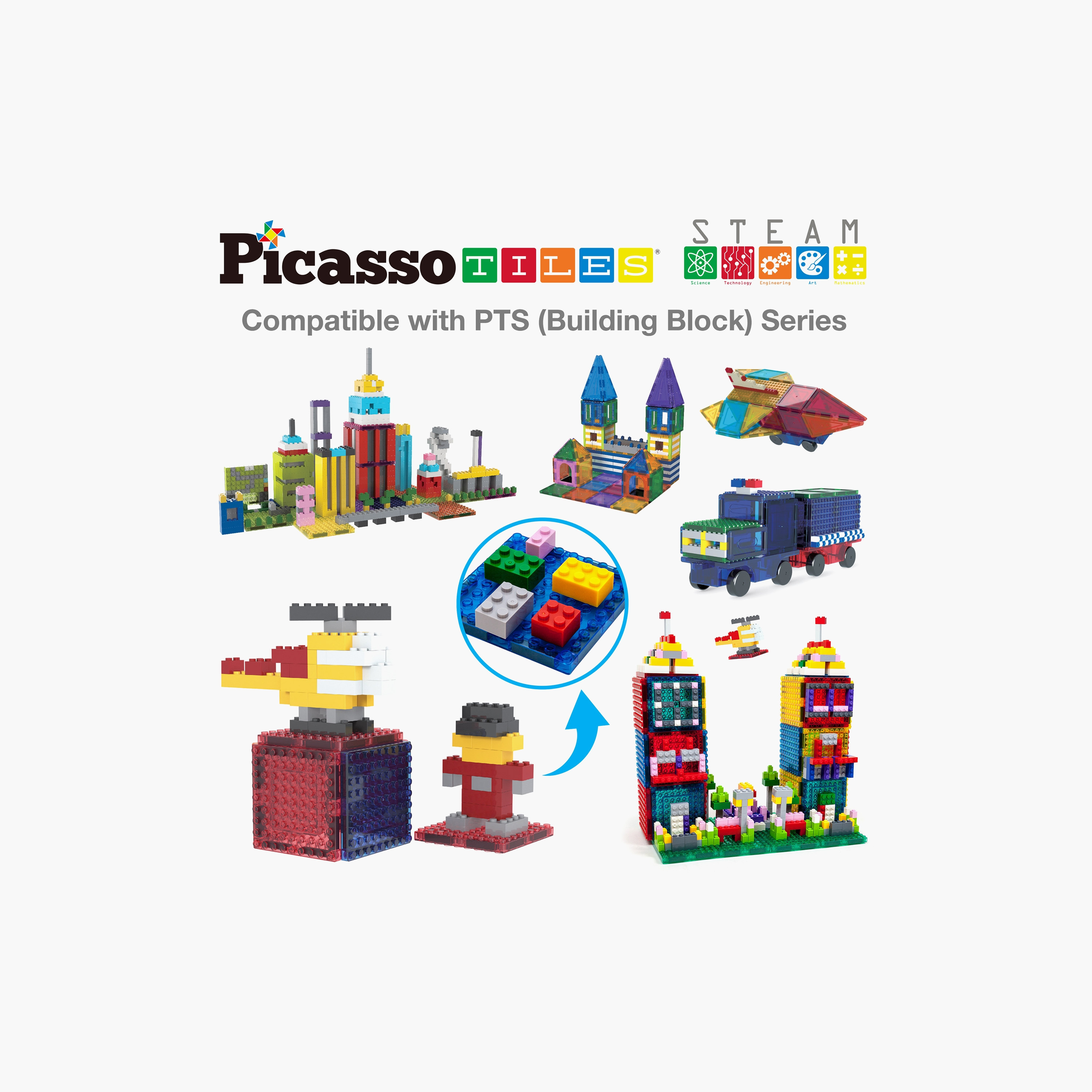 Picasso Magnetic Tile Brick Block STEM Learning Set-toys-buildingblocks-magnetictoys-image-4