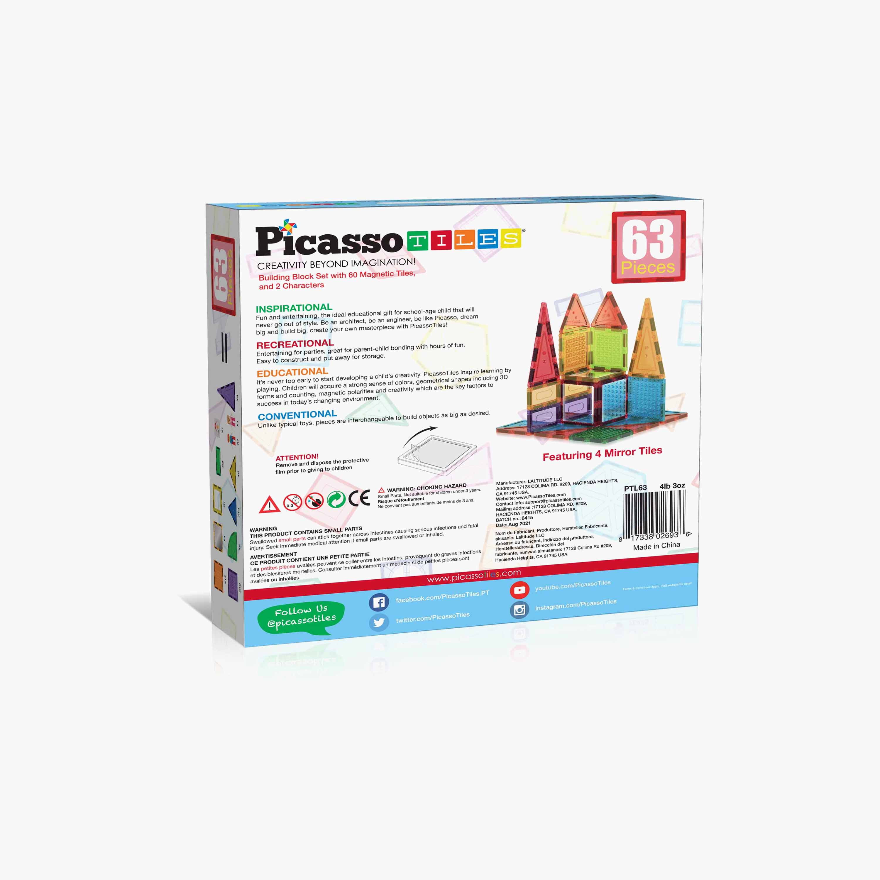 Picasso Magnetic Tile Brick Block STEM Learning Set-toys-buildingblocks-magnetictoys-image-5