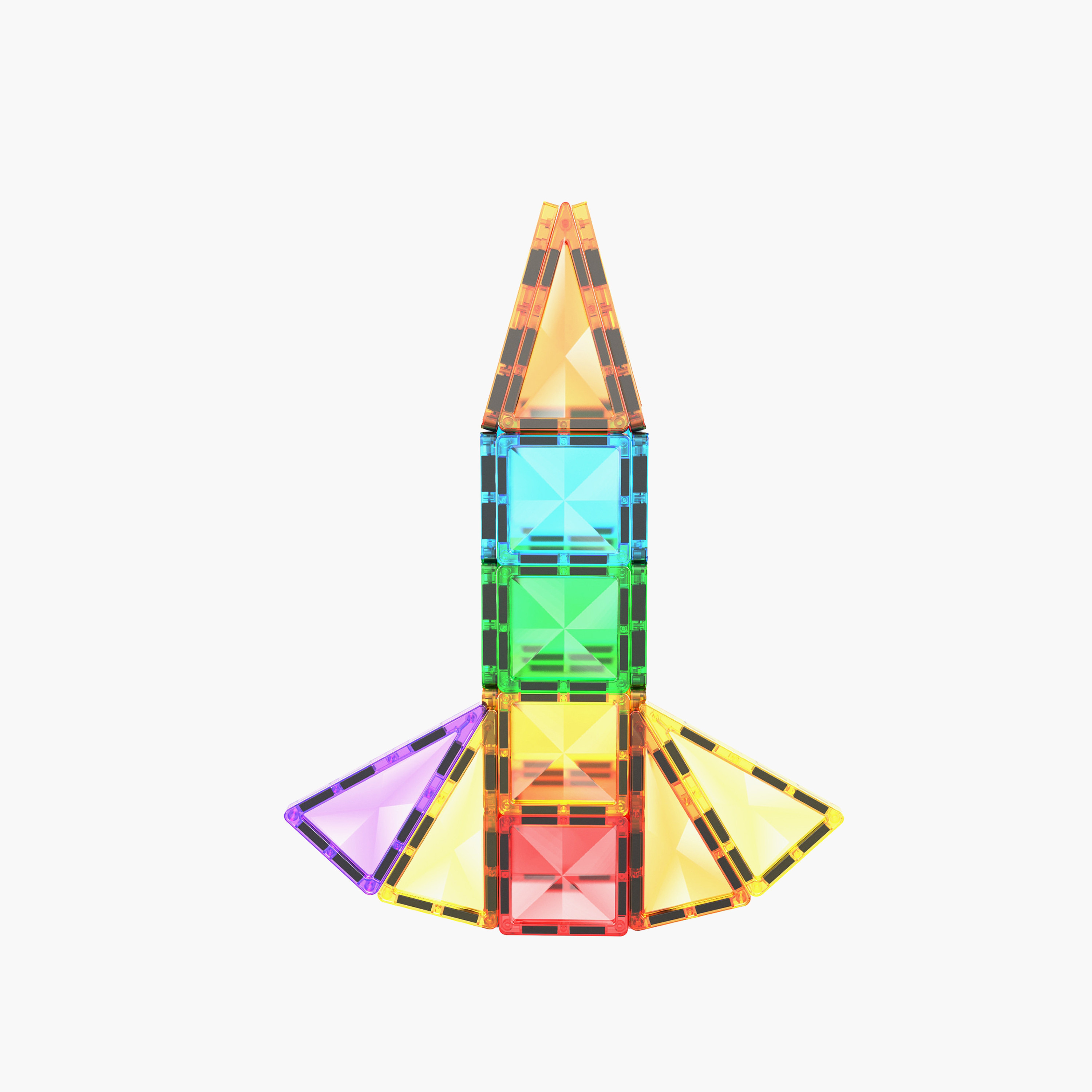 Picasso 30-Piece Travel-Size Rocket Magnetic Playset-toys-buildingblocks-magnetictoys-image-1