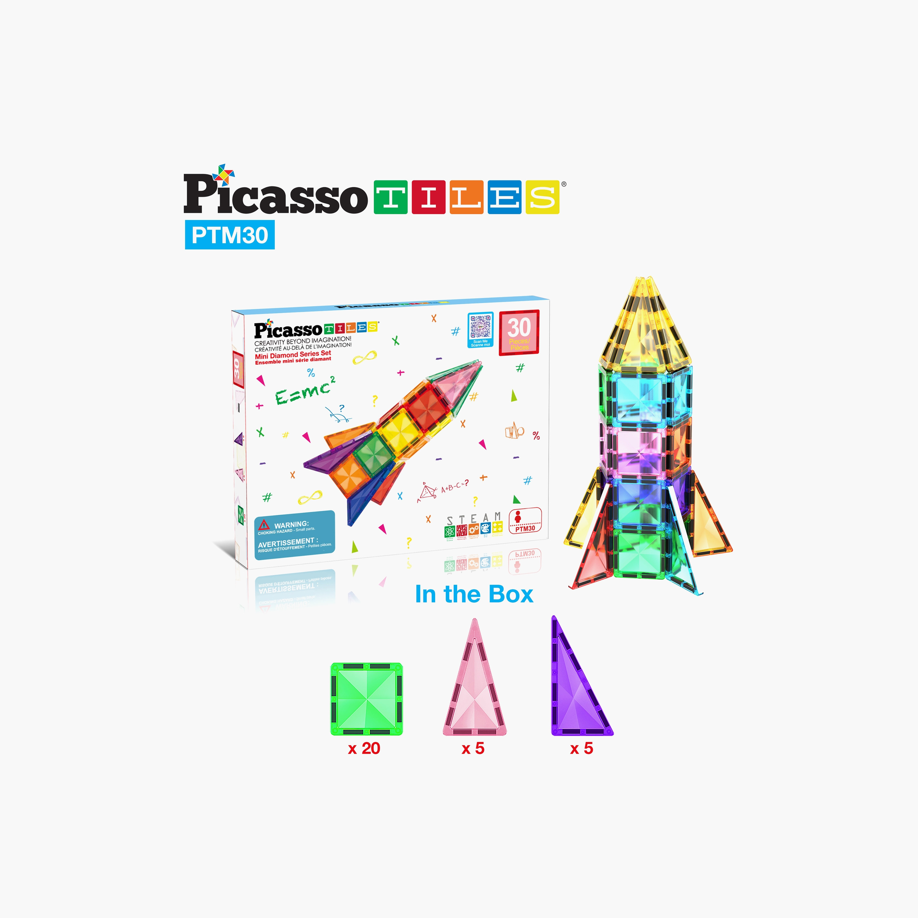 Picasso 30-Piece Travel-Size Rocket Magnetic Playset-toys-buildingblocks-magnetictoys-image-11