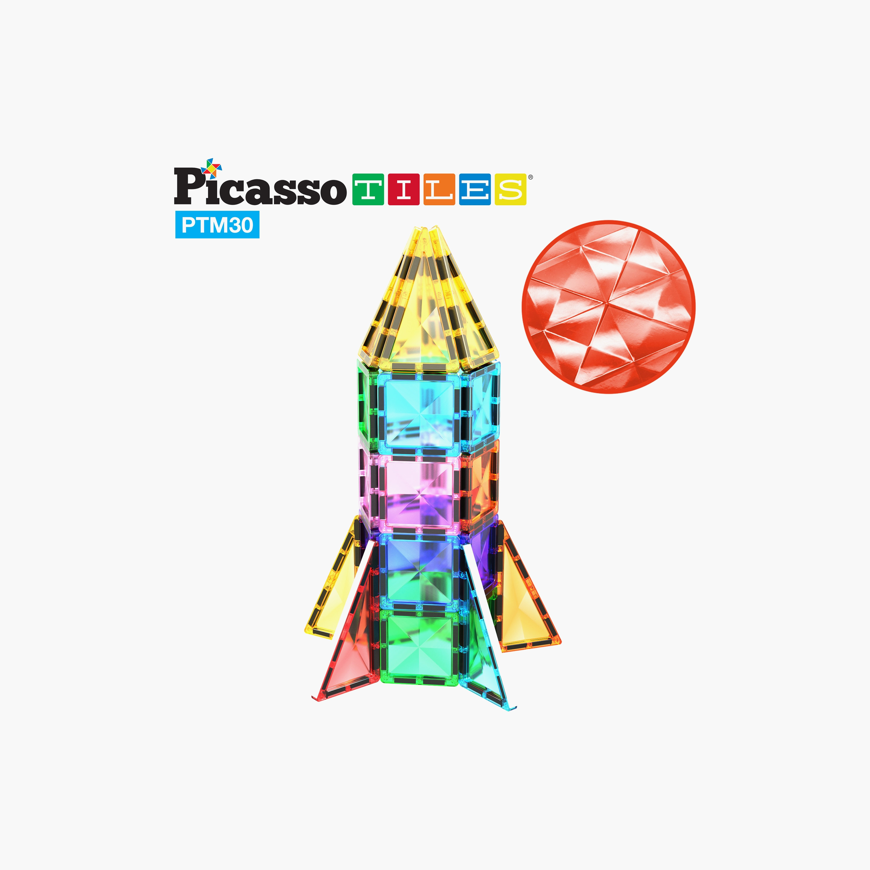 Picasso 30-Piece Travel-Size Rocket Magnetic Playset-toys-buildingblocks-magnetictoys-image-5
