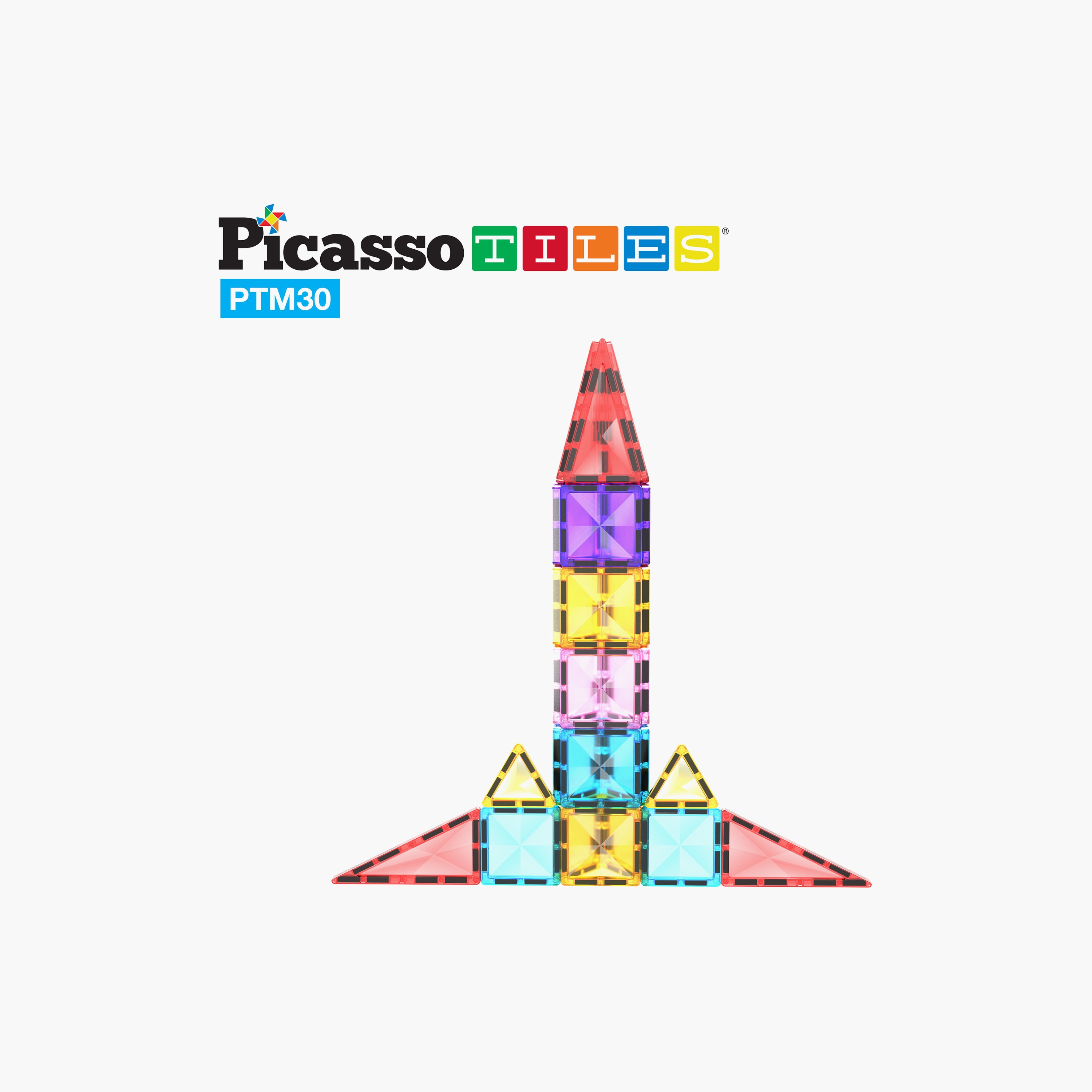 Picasso 30-Piece Travel-Size Rocket Magnetic Playset-toys-buildingblocks-magnetictoys-image-6