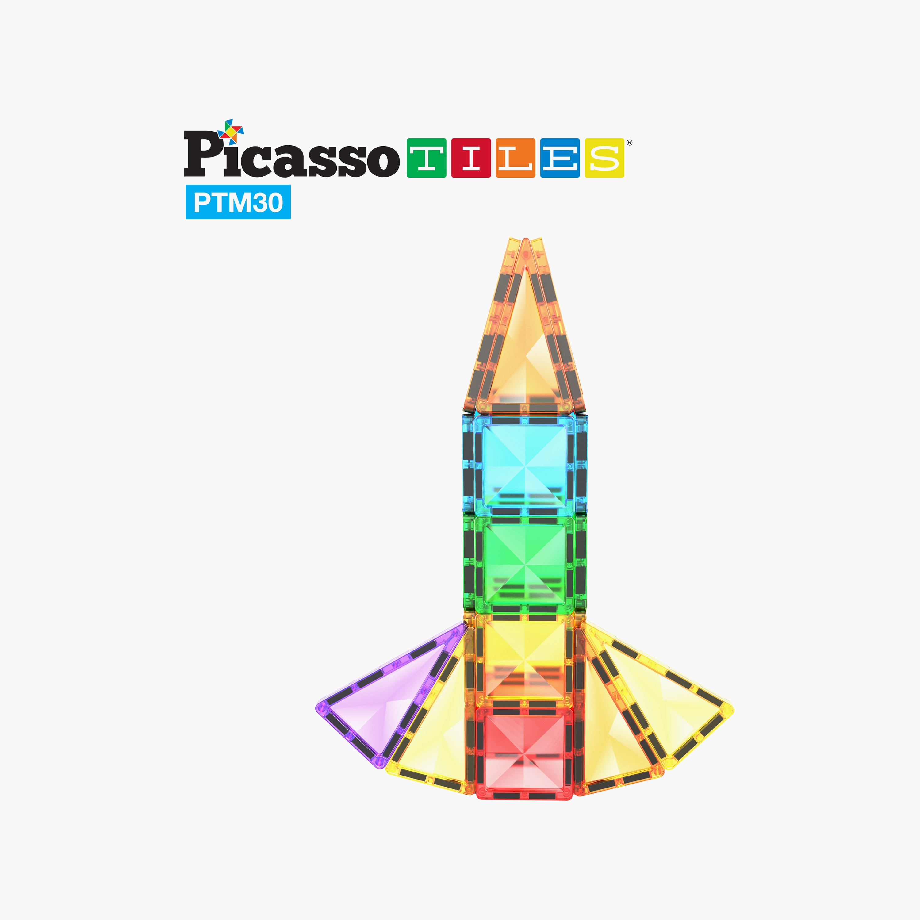 Picasso 30-Piece Travel-Size Rocket Magnetic Playset-toys-buildingblocks-magnetictoys-image-7