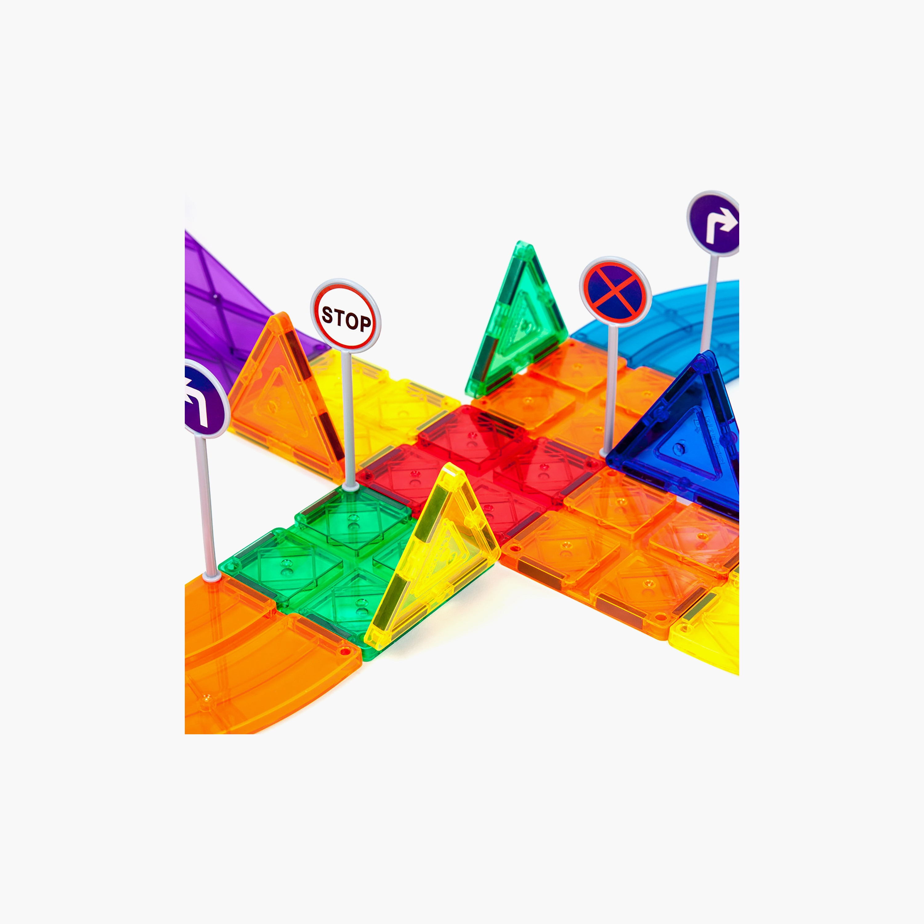 Picasso 50-Piece Magnetic Tile Race Track Building Set with LED Cars-toys-buildingblocks-magnetictoys-image-19