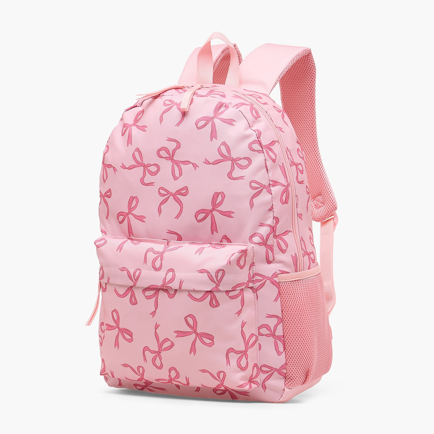 طقم شنطة ظهر مدرسية 12 قطعة للبنات 5-8 سنوات مع مقلمة وقارورة ماء وطبعات فيونكة-school-bagsandbackpacks-backpacks-image-3