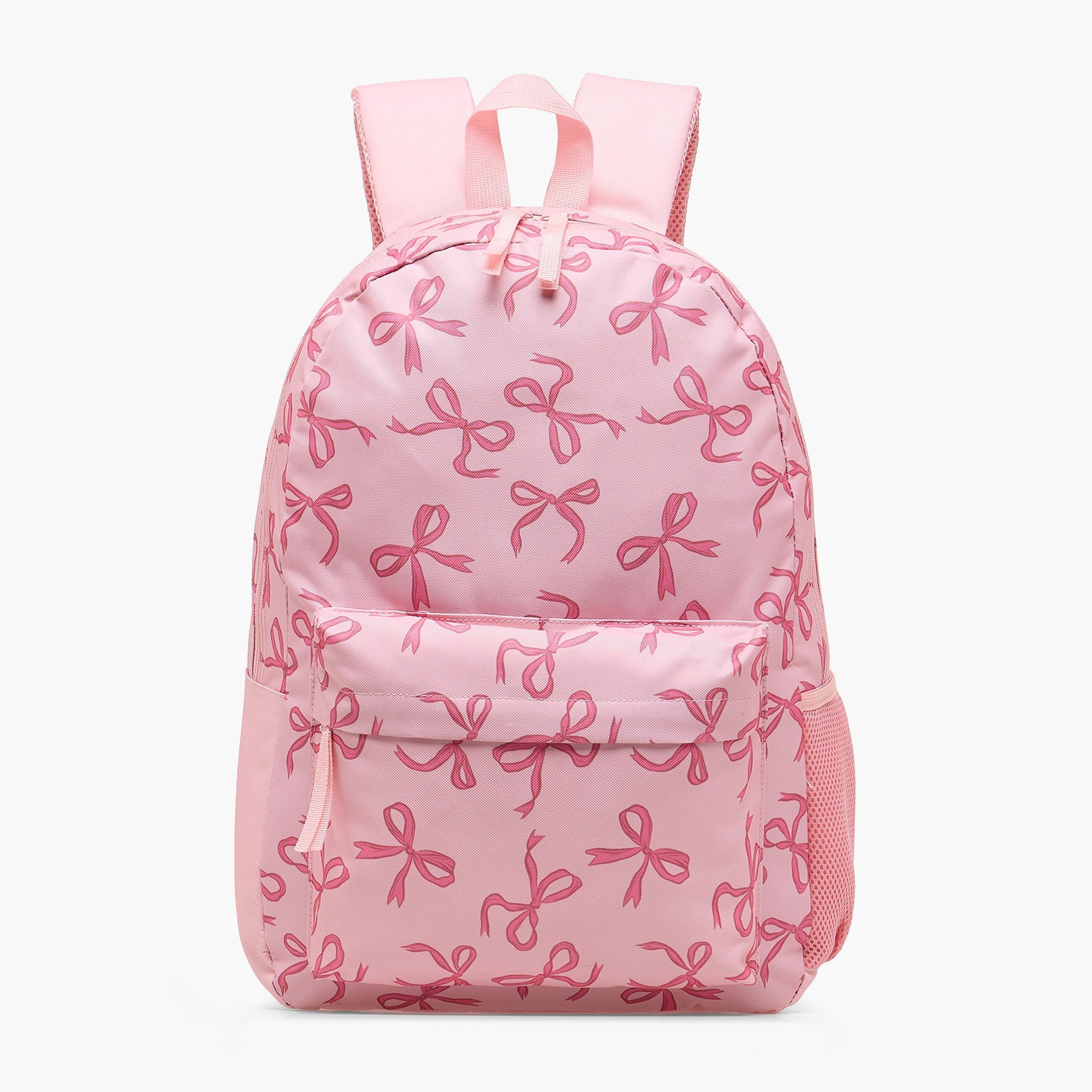 Bow Print 12-Piece School Backpack Set for Girls 5-8 Years with Pencil Pouch and Water Bottle-school-bagsandbackpacks-backpacks-image-4