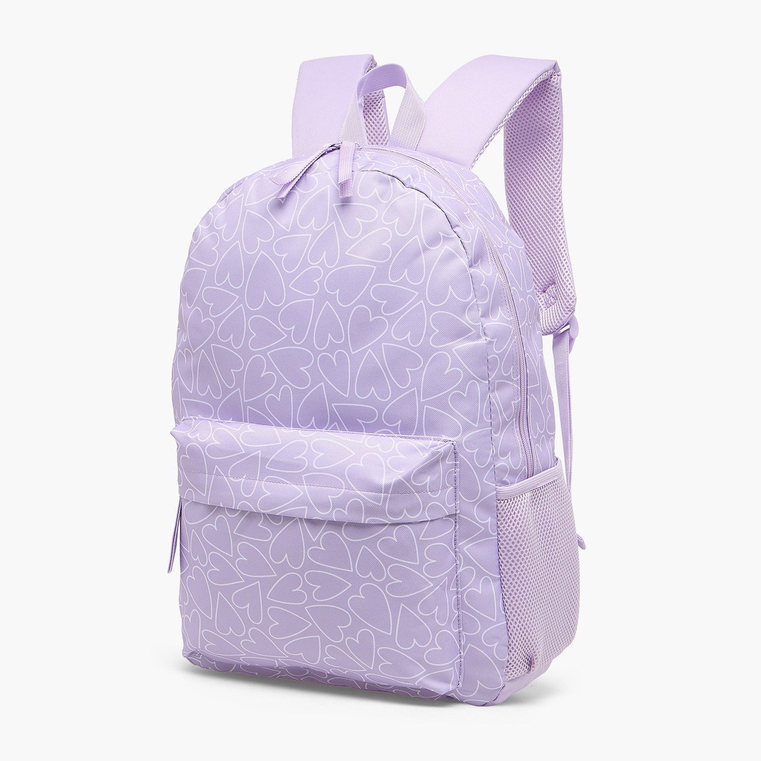 Heart Print 12-Piece School Backpack Set for Girls 5-8 Years with Lunch Bag and Pencil Case-school-bagsandbackpacks-backpacks-image-3