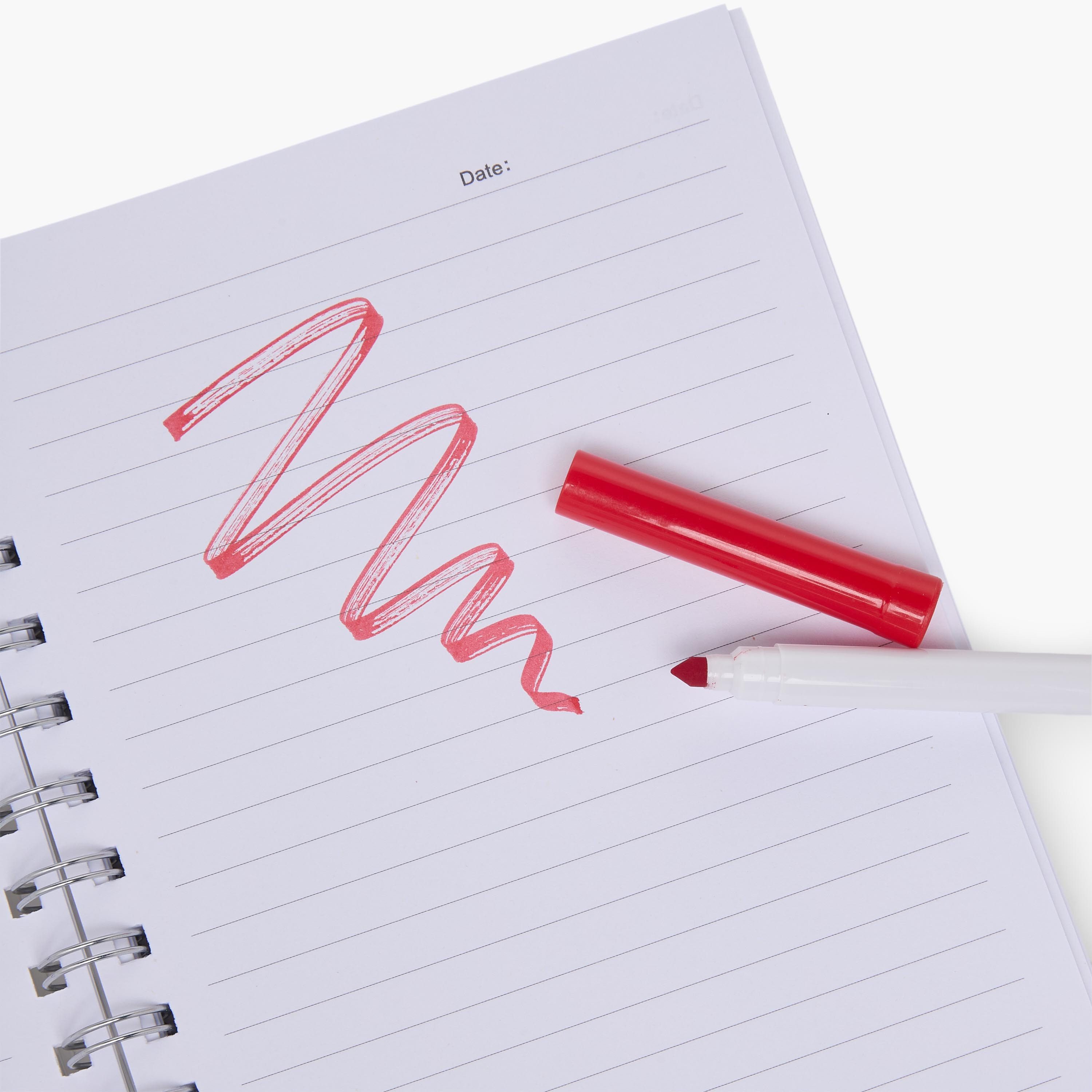 طقم قرطاسية بطبعات كرة قدم مع دفتر وأقلام وملصقات وممحاة من فايندز - 17 قطعة-school-stationery-sets-image-9