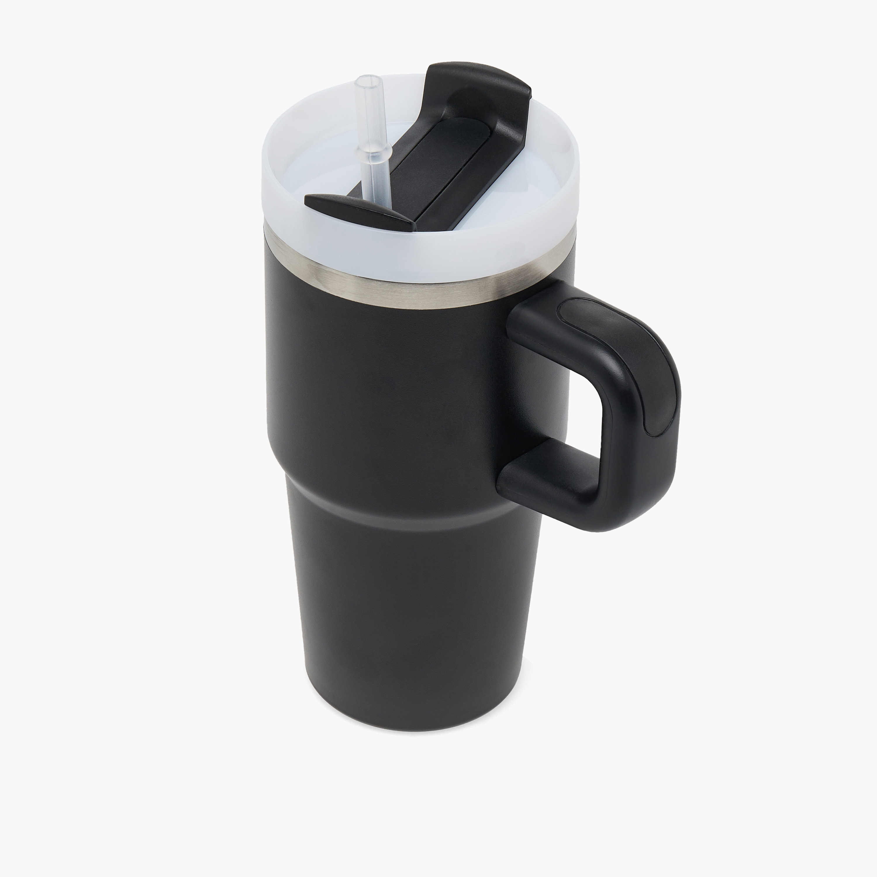 كوب ستانلس ستيل سادة بقشة قابلة للطي ومقبض من جلو - 600 مل-household-dining-drinkserveware-bottles-image-3