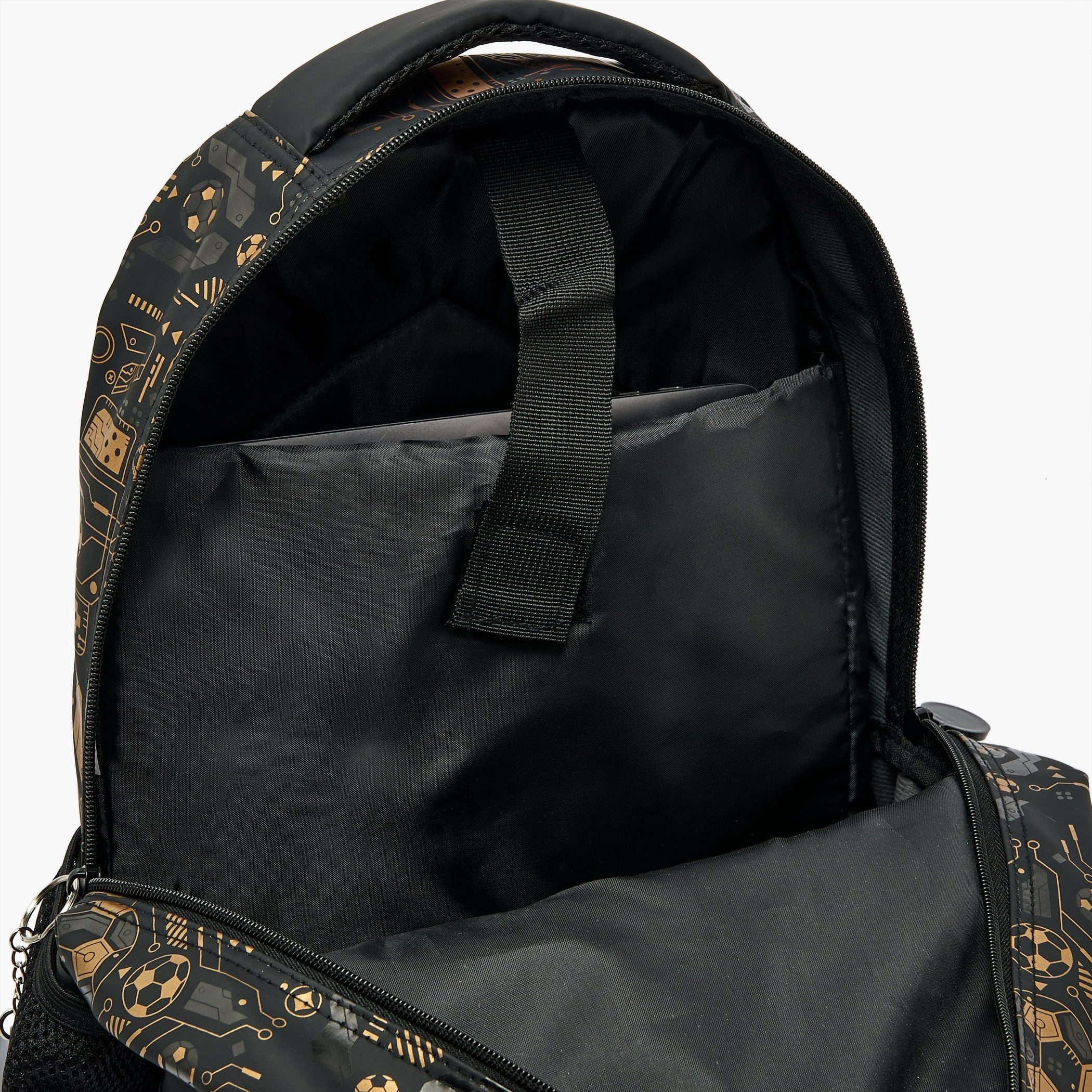Football Print Backpack for Boys 8-13 Years with Adjustable Straps - 17 inches-school-bagsandbackpacks-backpacks-image-6