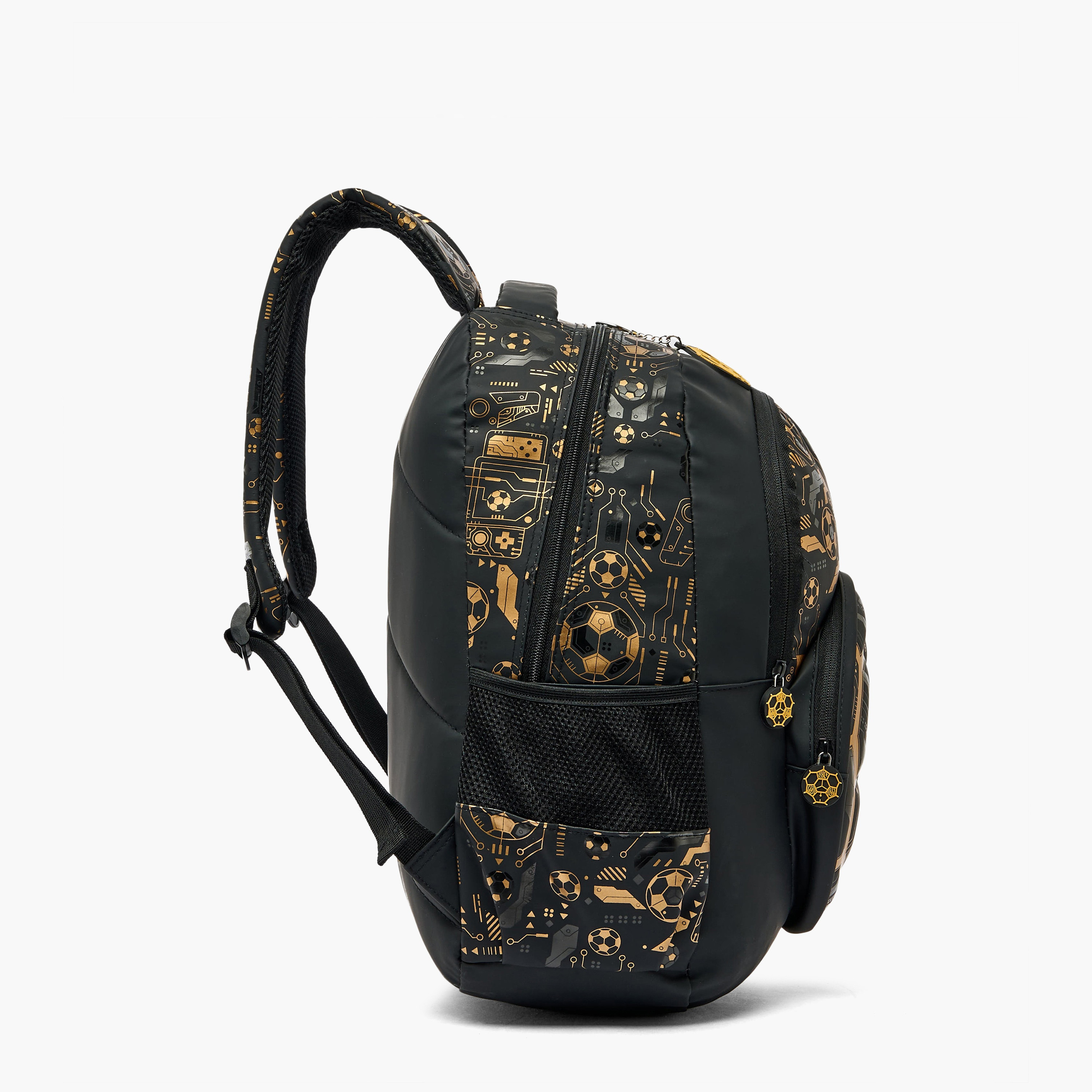 Football Print Backpack for Boys 8-13 Years with Adjustable Straps - 17 inches-school-bagsandbackpacks-backpacks-image-8