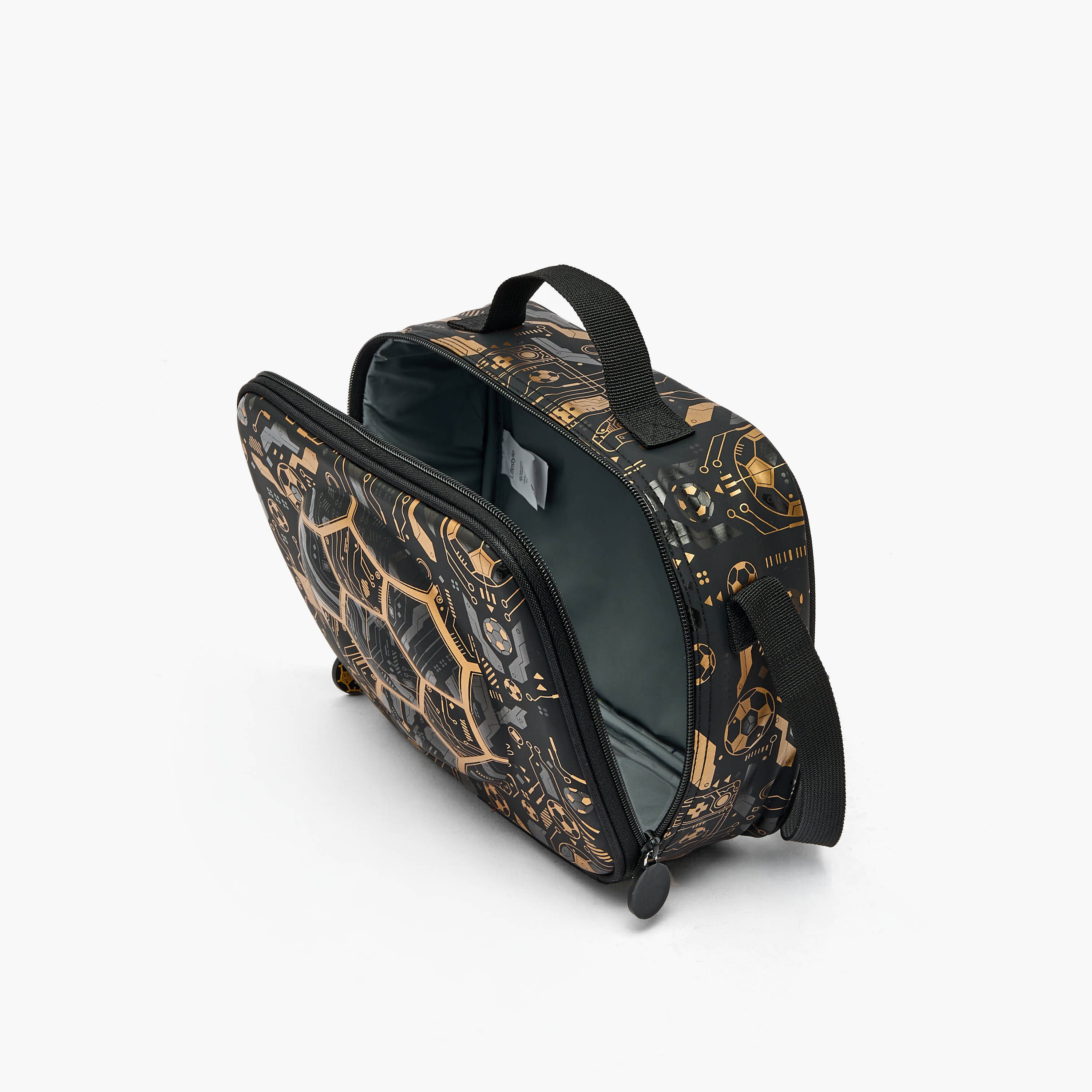 Football Print Lunch Bag for Boys 5-8 Years with Insulation-school-lunchessentials-lunchbags-image-3