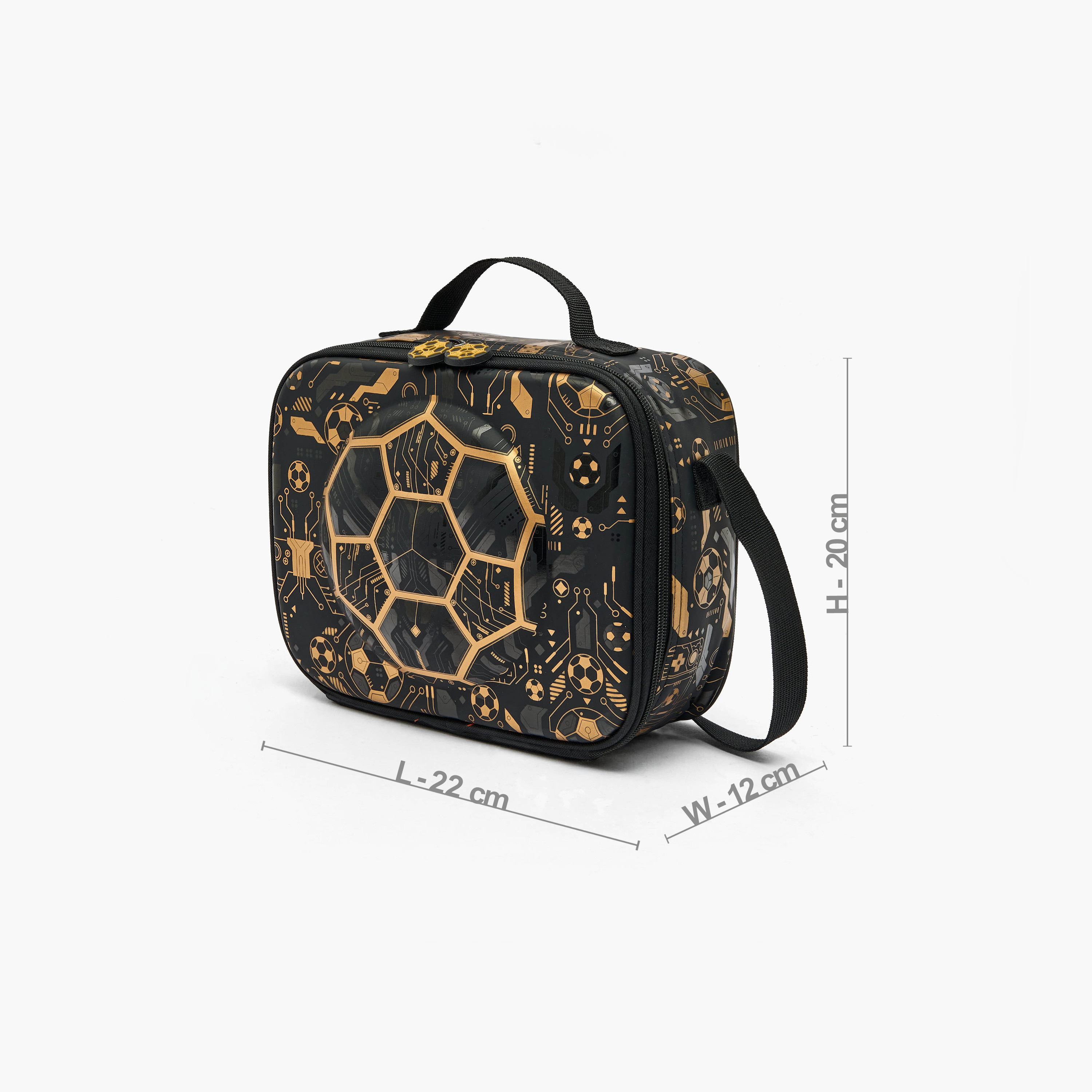 Football Print Lunch Bag for Boys 5-8 Years with Insulation-school-lunchessentials-lunchbags-image-5