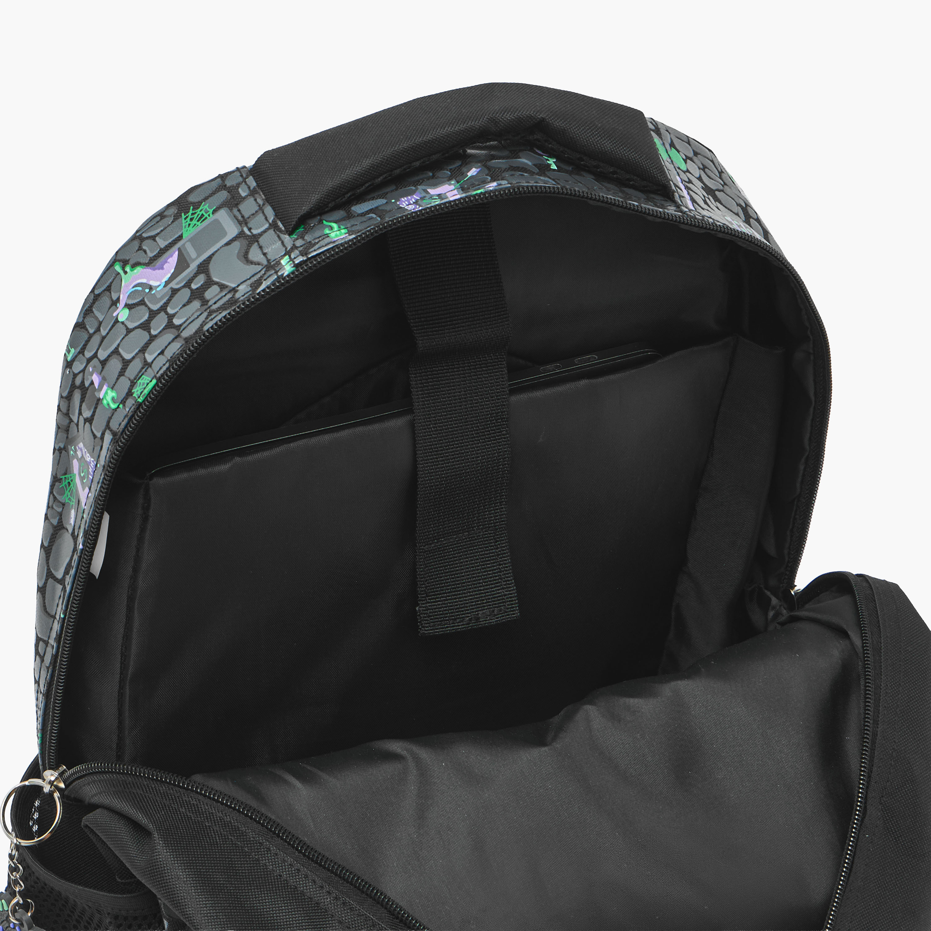شنطة ظهر بأحزمة كتف مبطنة وطبعات للأولاد 8 - 13 سنة - 17 بوصة-school-bagsandbackpacks-backpacks-image-6