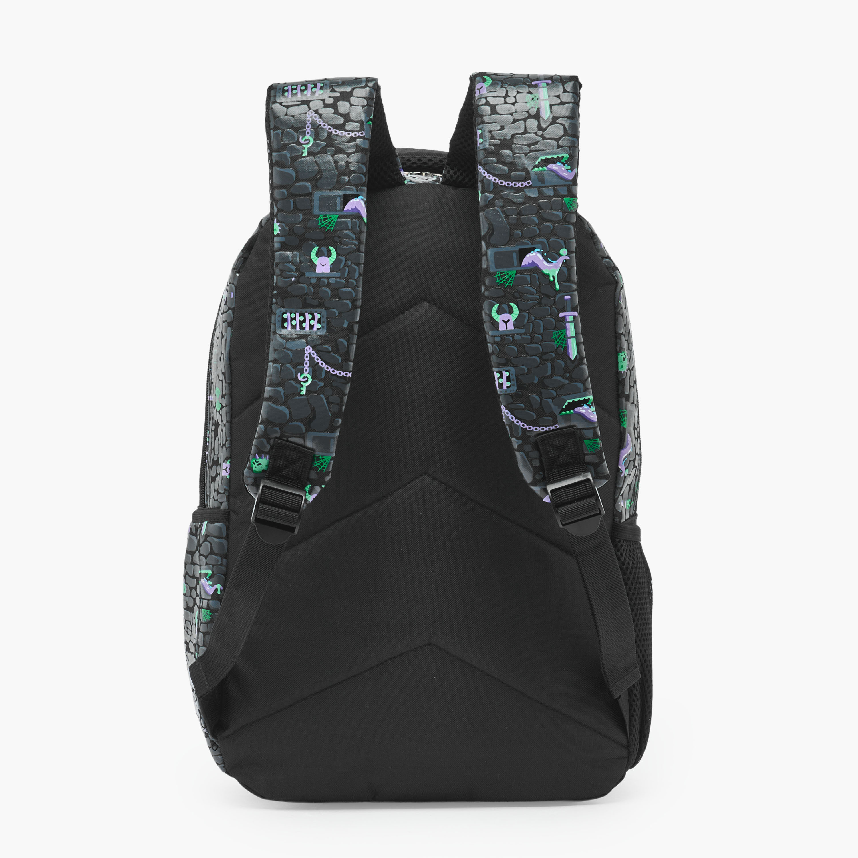 شنطة ظهر بأحزمة كتف مبطنة وطبعات للأولاد 8 - 13 سنة - 17 بوصة-school-bagsandbackpacks-backpacks-image-9