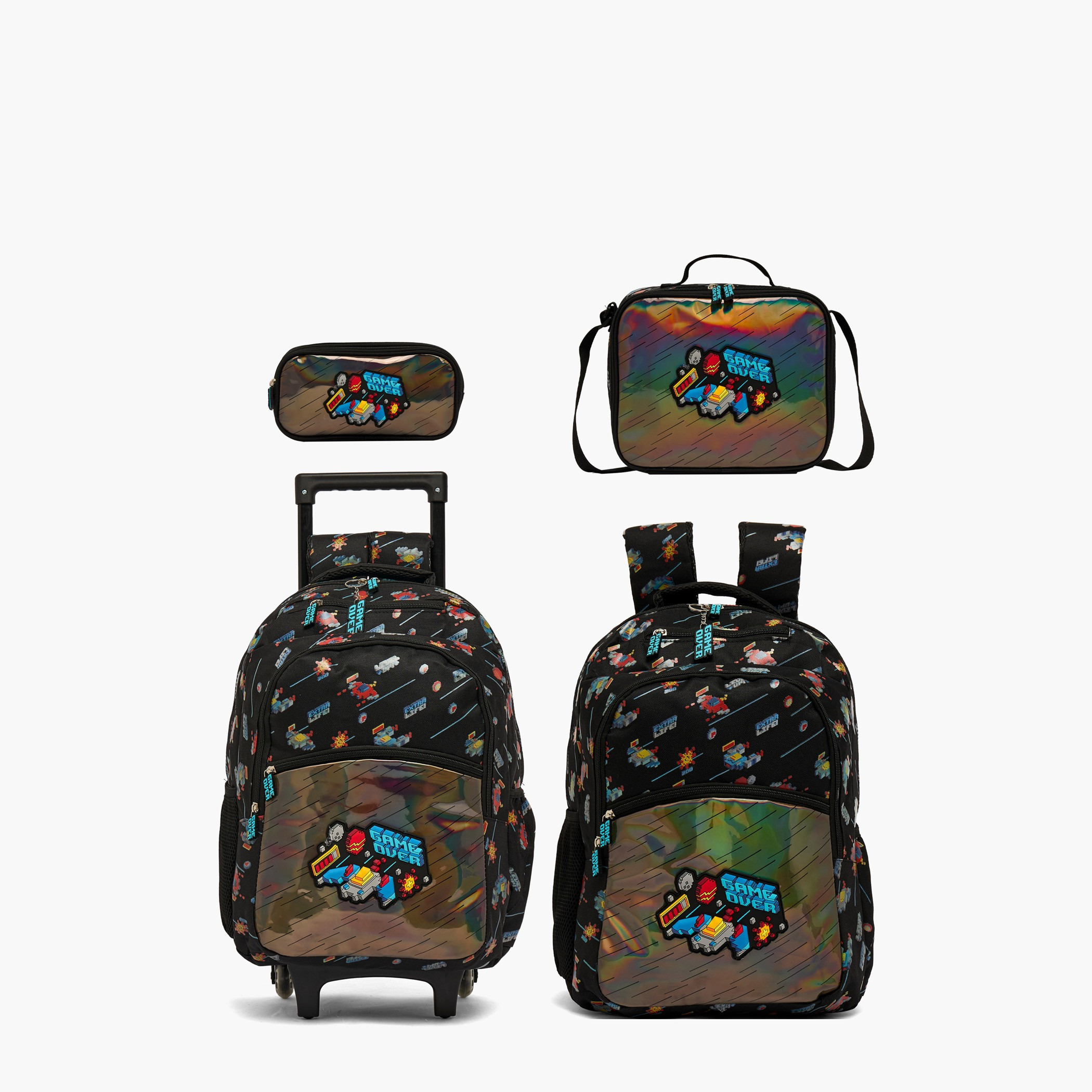 شنطة ظهر بطبعة ألعاب للأولاد من 8-13 سنة مع أحزمة كتف مبطنة - 17 بوصة-school-bagsandbackpacks-backpacks-image-10