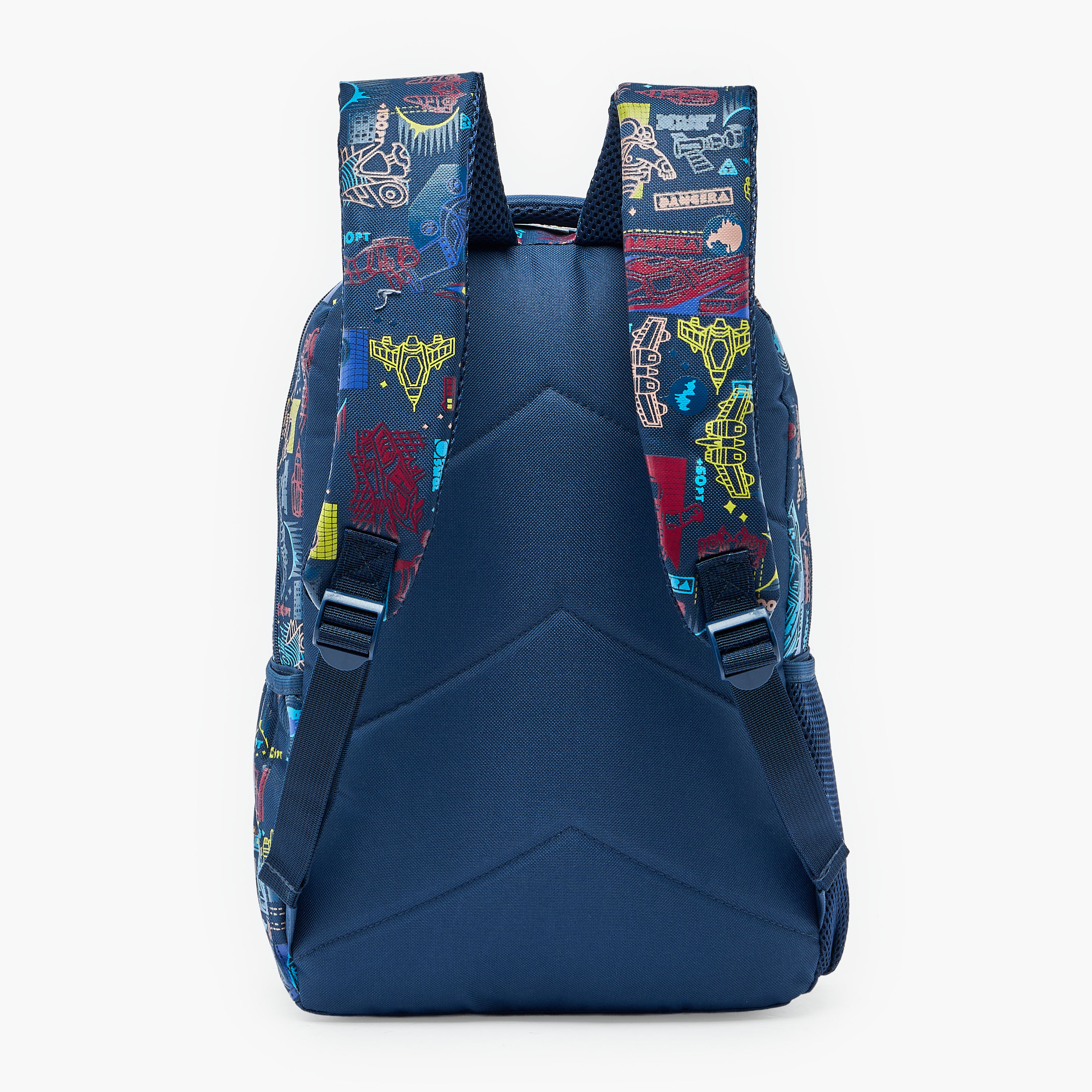 Space Print Backpack for Boys 8-13 Years with Padded Shoulder Straps - 17 inches-school-bagsandbackpacks-backpacks-image-10