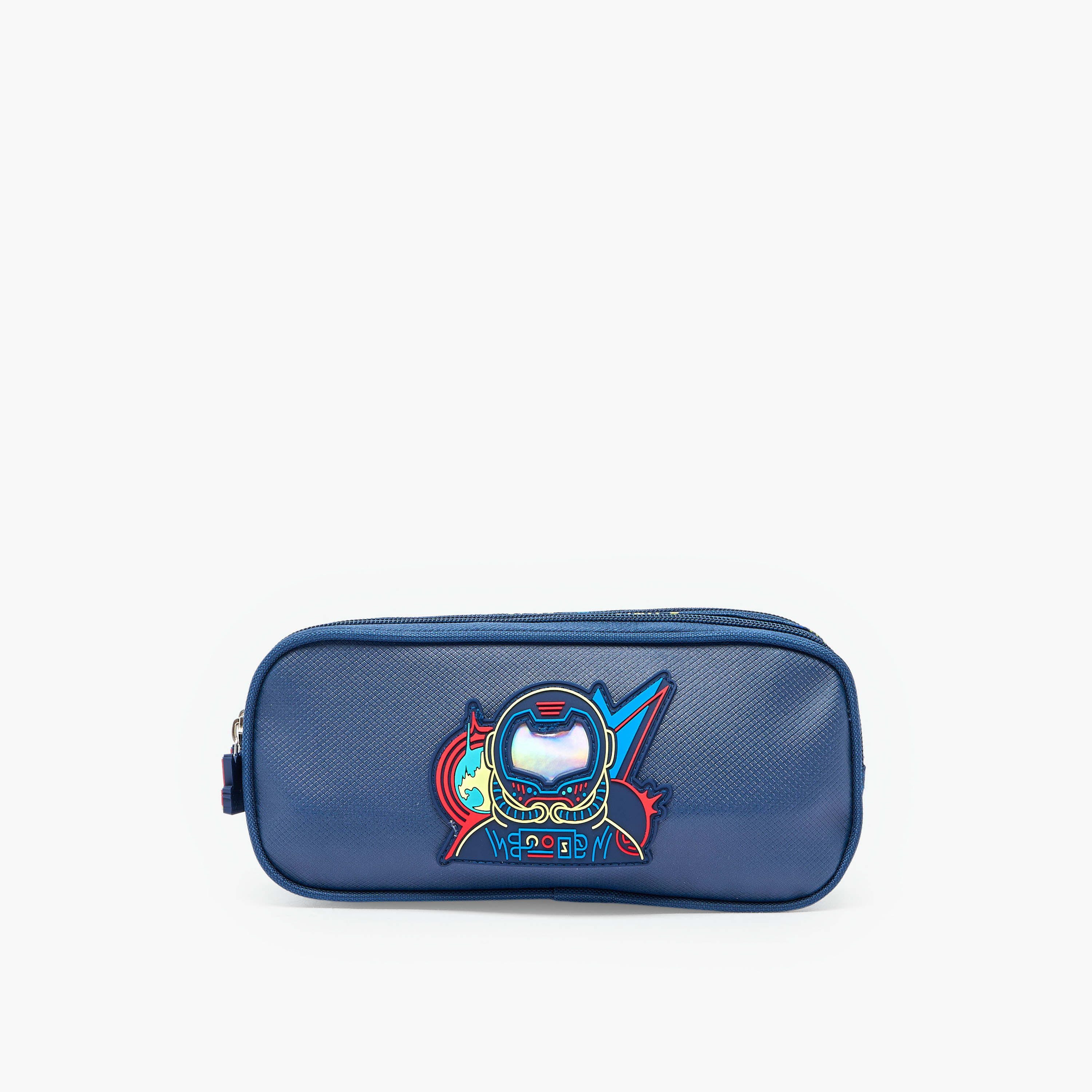 Astronaut Accent Pencil Pouch with 2 Compartments-school-stationery-pencilcases-image-1