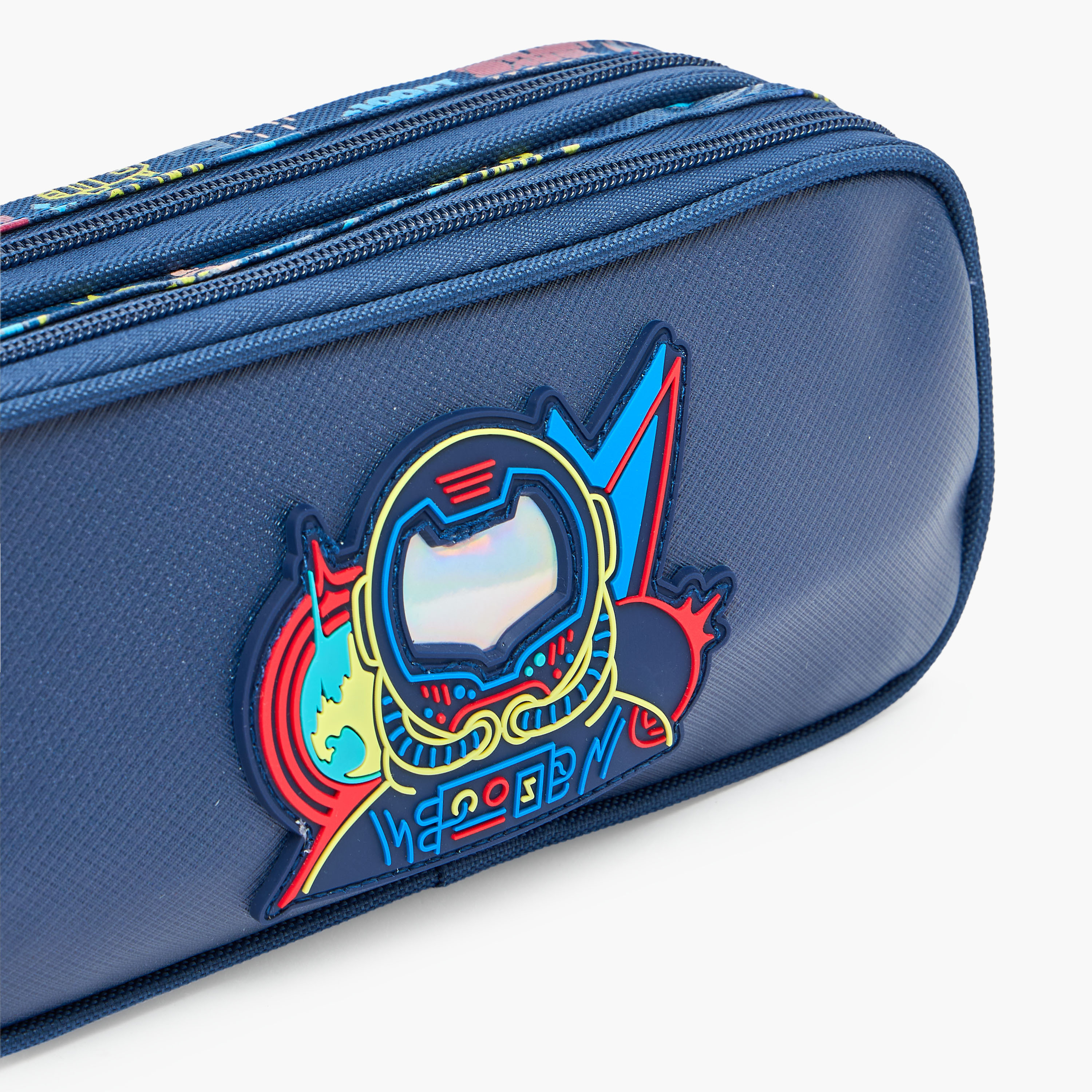 Astronaut Accent Pencil Pouch with 2 Compartments-school-stationery-pencilcases-image-6