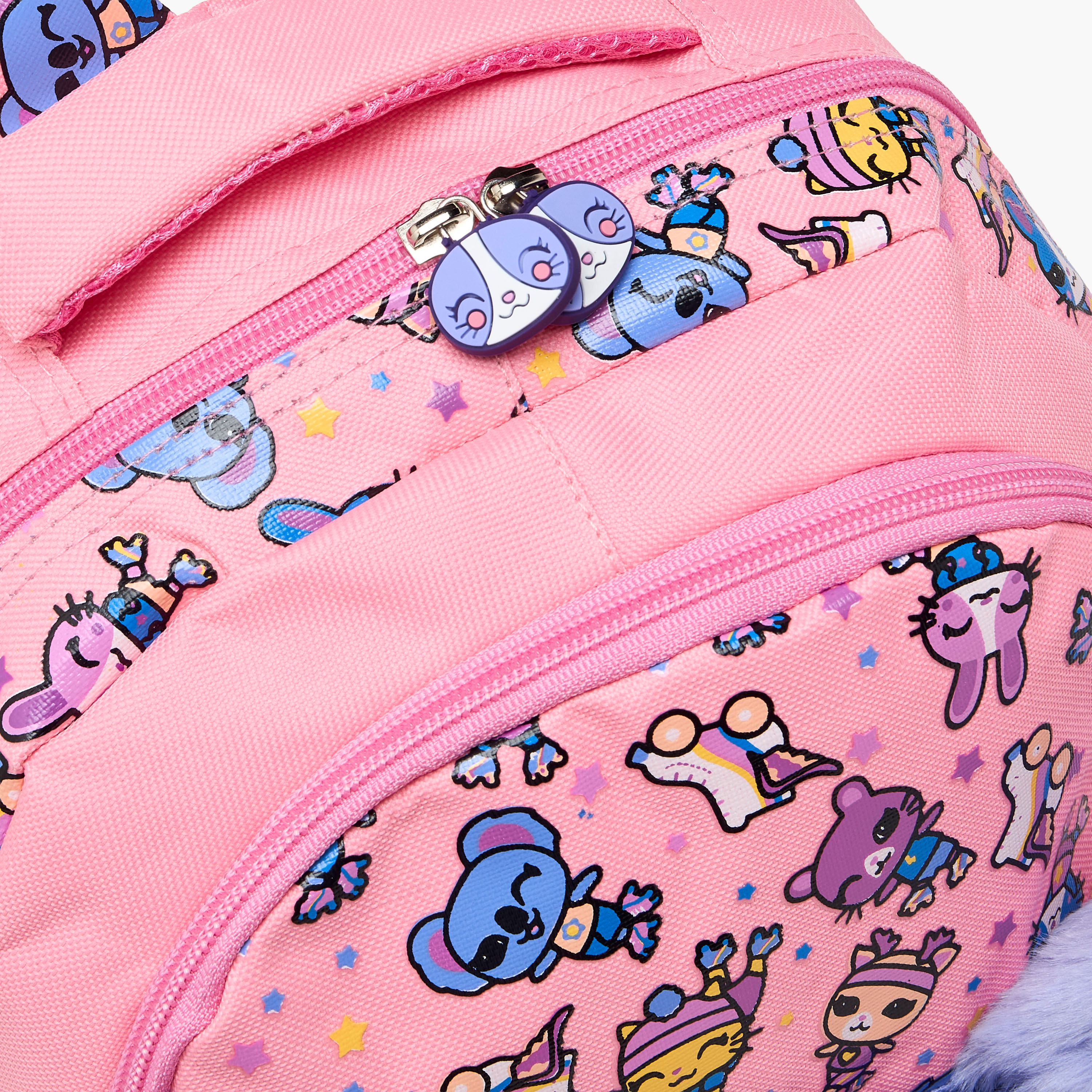 شنطة ظهر للبنات 2-5 سنة بأحزمة مبطنة وزينة أرنب - 14 بوصة-school-bagsandbackpacks-backpacks-image-13