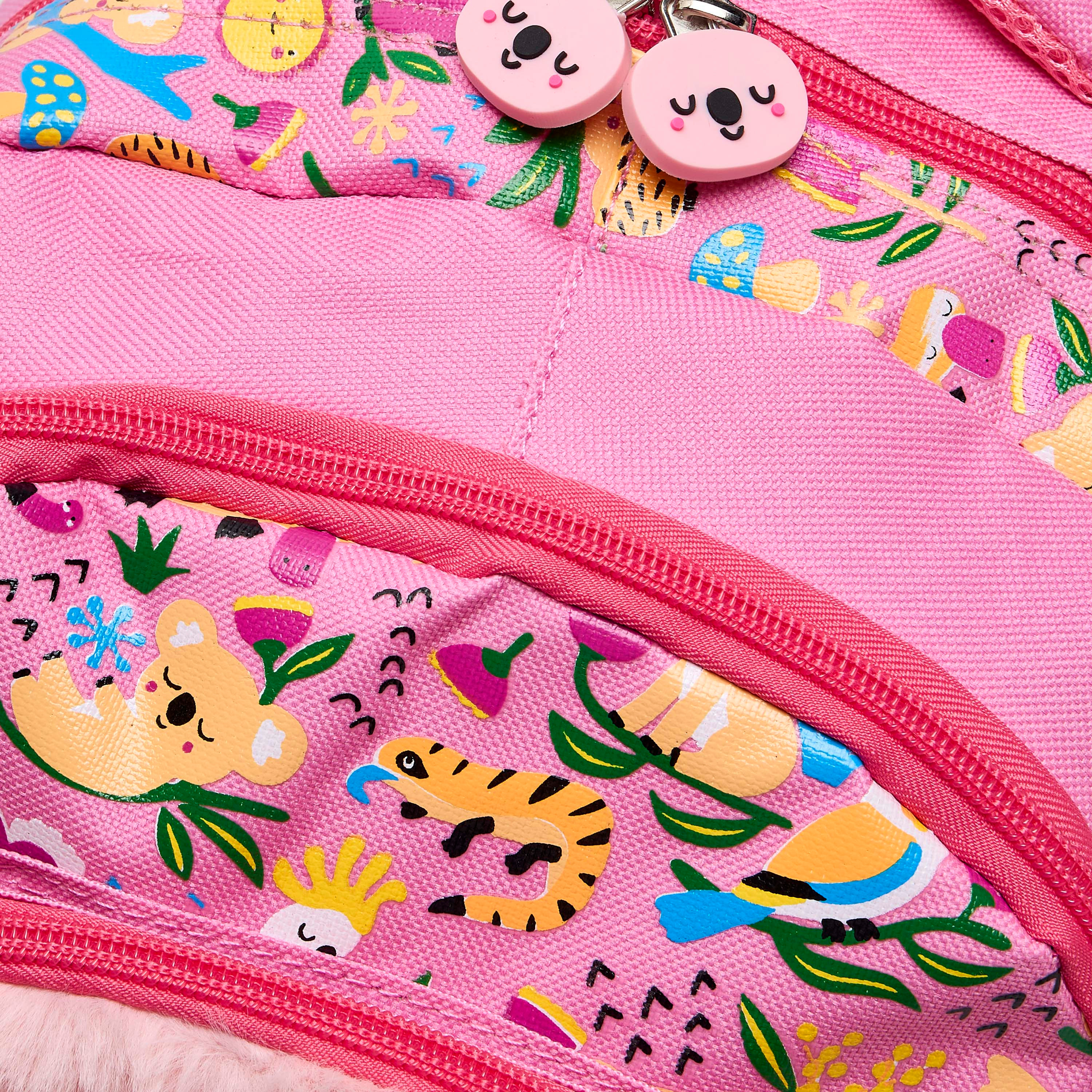 شنطة ظهر بأحزمة مبطنة وطبعات كوالا للبنات بعمر 2-5 سنوات - 14 بوصة-school-bagsandbackpacks-backpacks-image-5