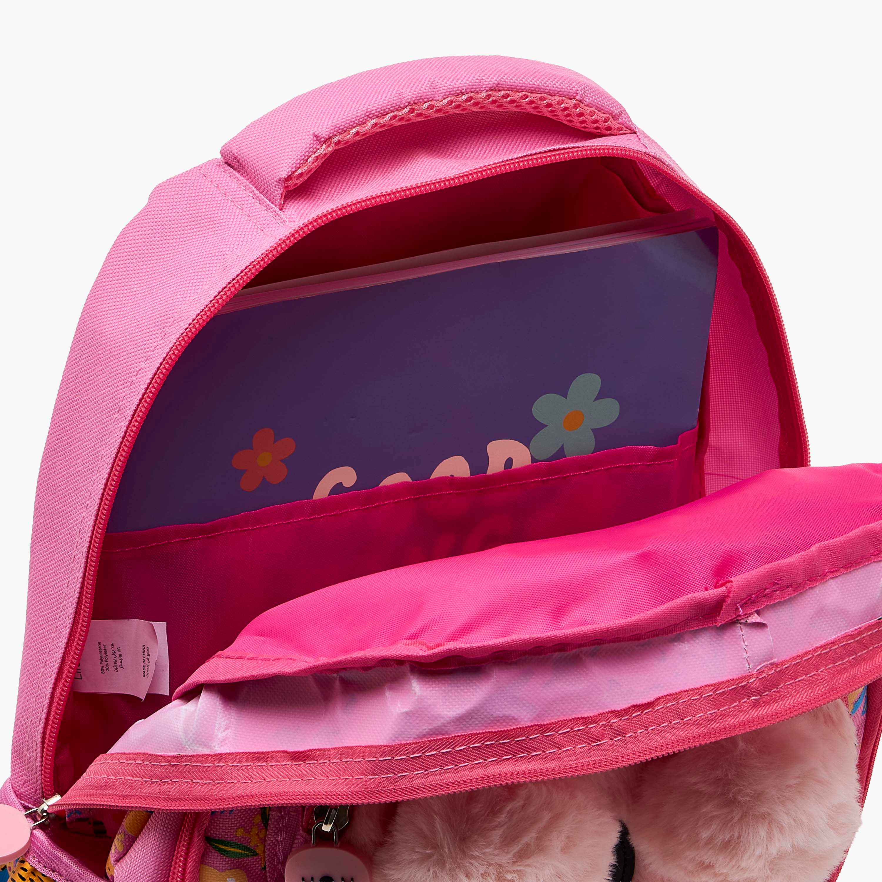 شنطة ظهر بأحزمة مبطنة وطبعات كوالا للبنات بعمر 2-5 سنوات - 14 بوصة-school-bagsandbackpacks-backpacks-image-6