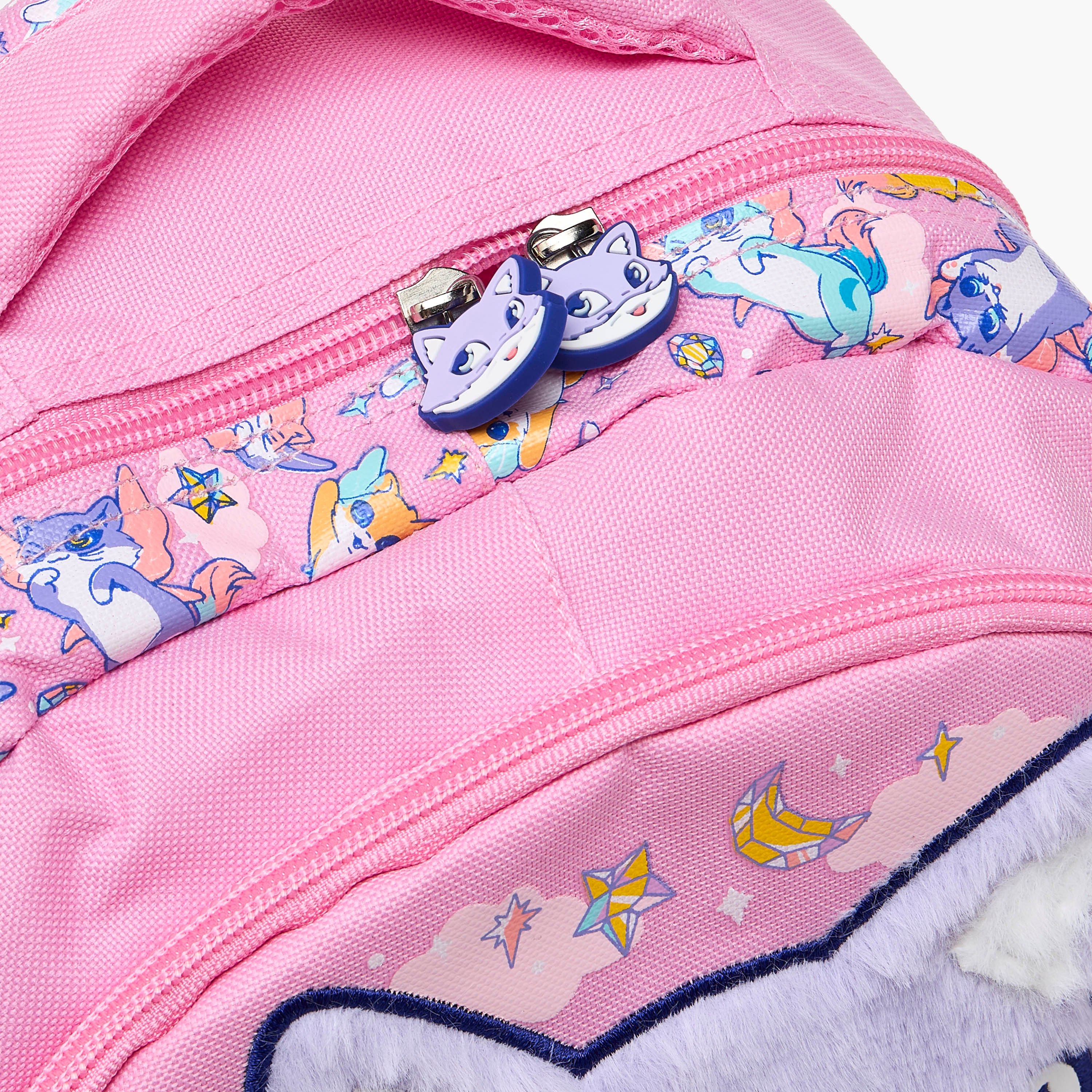 شنطة ظهر مزخرفة بسحاب إغلاق للبنات بعمر 2-5 سنوات - 14 بوصة-school-bagsandbackpacks-backpacks-image-5