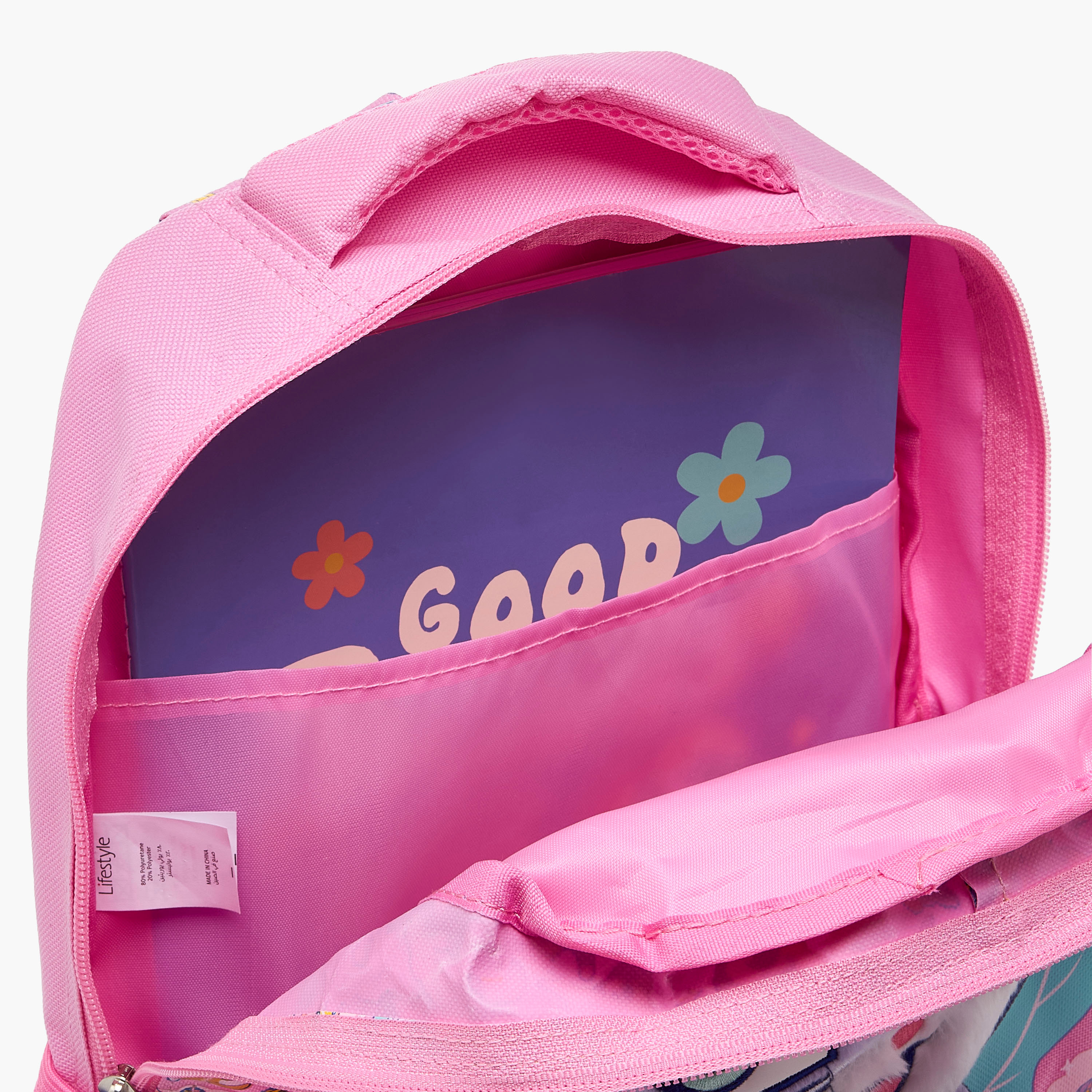 شنطة ظهر مزخرفة بسحاب إغلاق للبنات بعمر 2-5 سنوات - 14 بوصة-school-bagsandbackpacks-backpacks-image-6