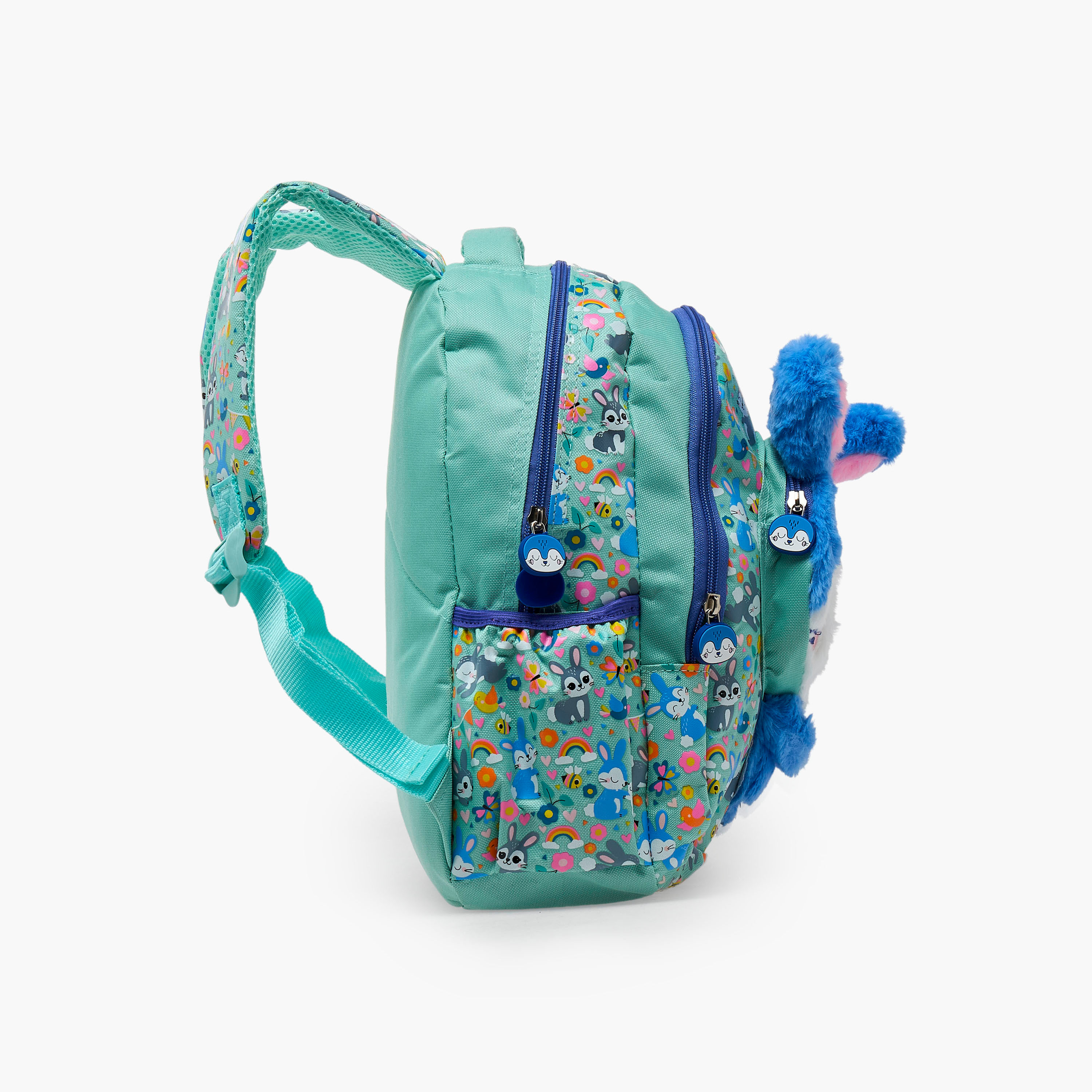 شنطة ظهر للبنات 2-5 سنة بأحزمة مبطنة وزينة أرنب - 14 بوصة-school-bagsandbackpacks-backpacks-image-26
