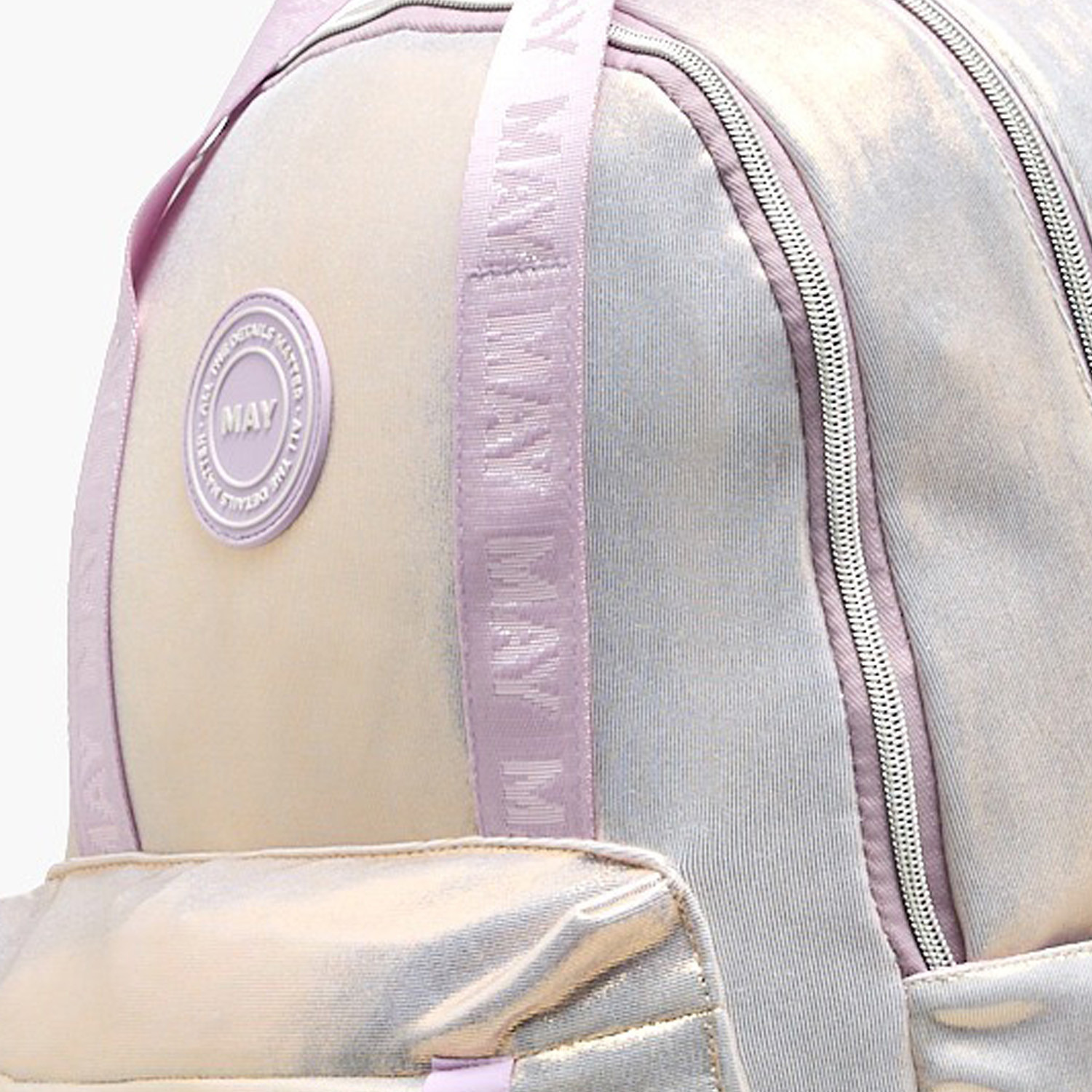 شنطة ظهر ميتاليك بأحزمة كتف مبطنة للبنات بعمر 8-13 سنة من مايفير-school-bagsandbackpacks-backpacks-image-2