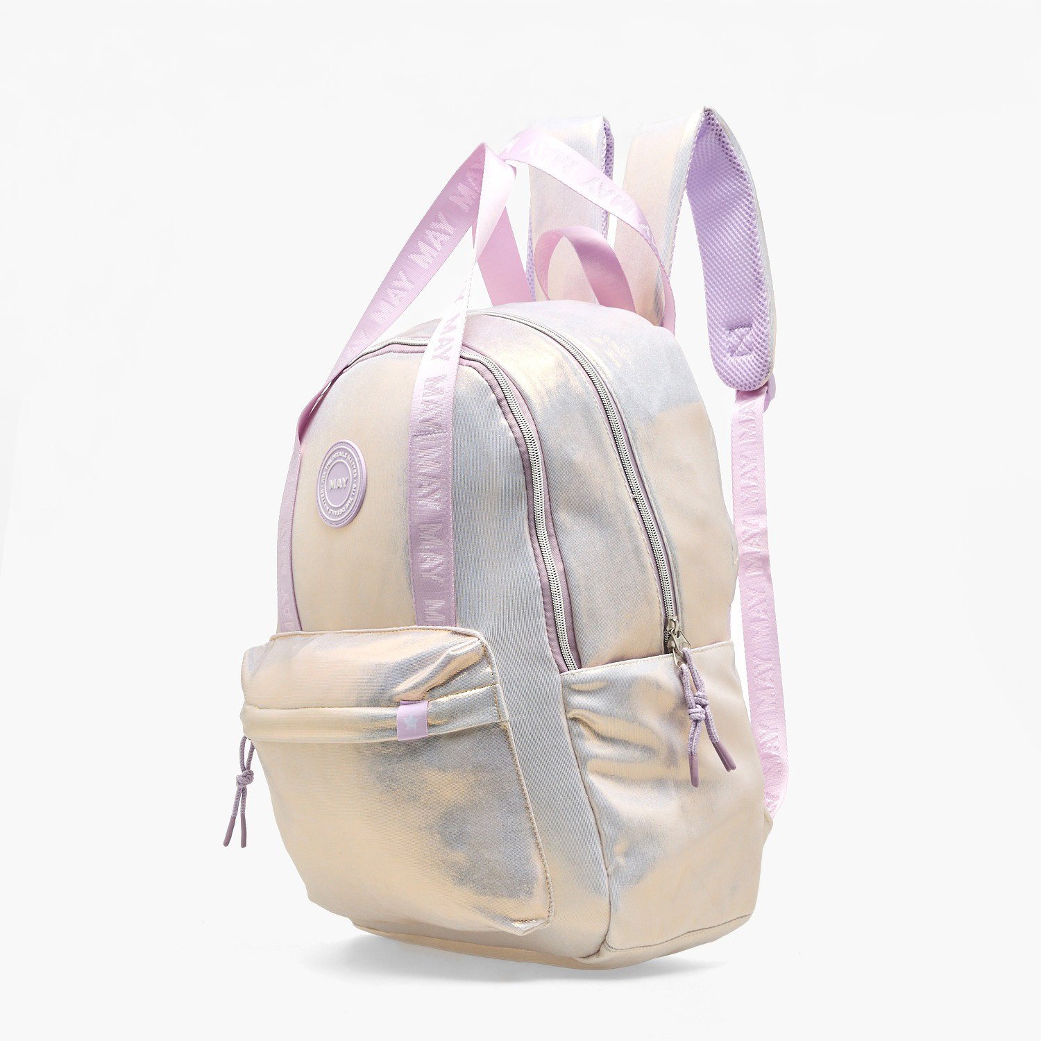 شنطة ظهر ميتاليك بأحزمة كتف مبطنة للبنات بعمر 8-13 سنة من مايفير-school-bagsandbackpacks-backpacks-image-5