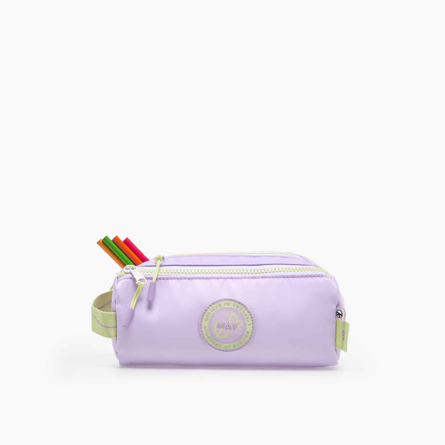 مقلمة أقلام سادة مع 3 مقصورات من ماي فير-school-stationery-pencilcases-image-6