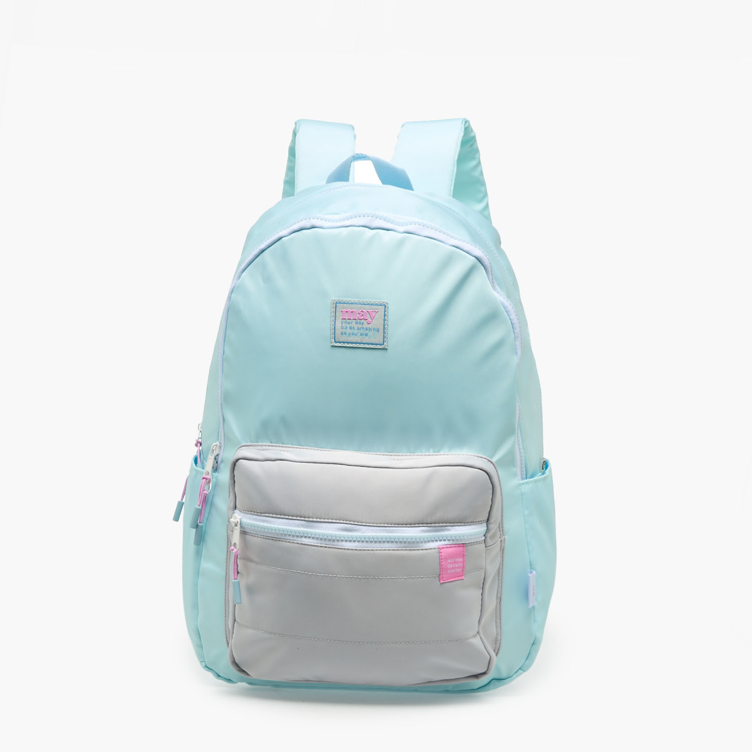 شنطة ظهر سادة بجيب لقارورة المياه من 8-13 سنة من ماي فير - 18 بوصة-school-bagsandbackpacks-backpacks-image-1